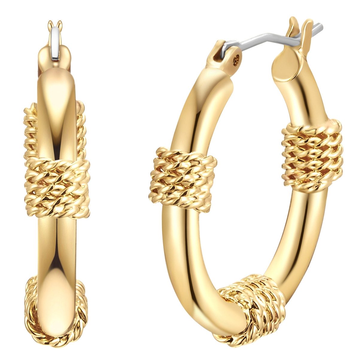 Paar Creolen Metall