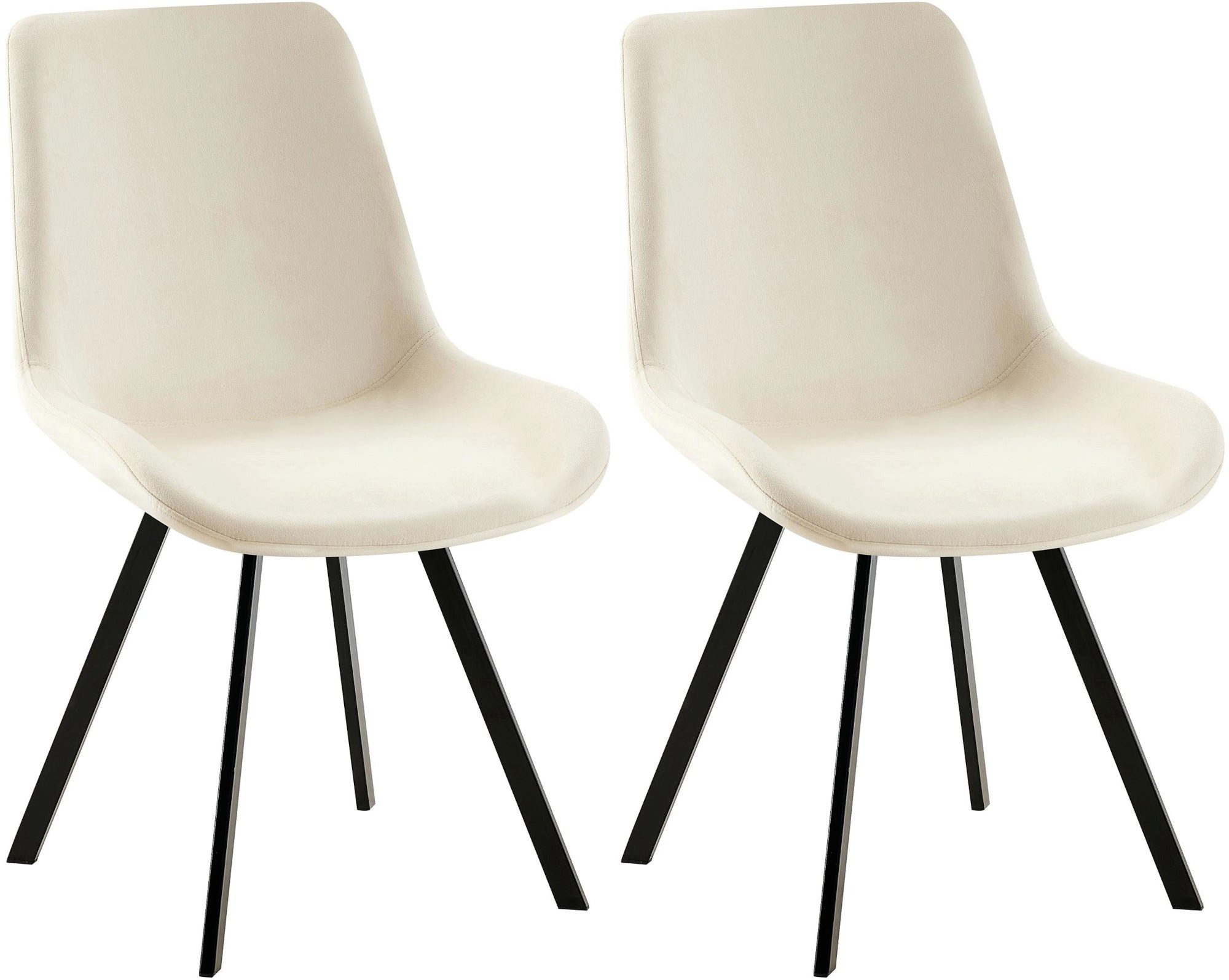 Esszimmerstuhl 2er Set Esszimmerstuhl Lewes Samt