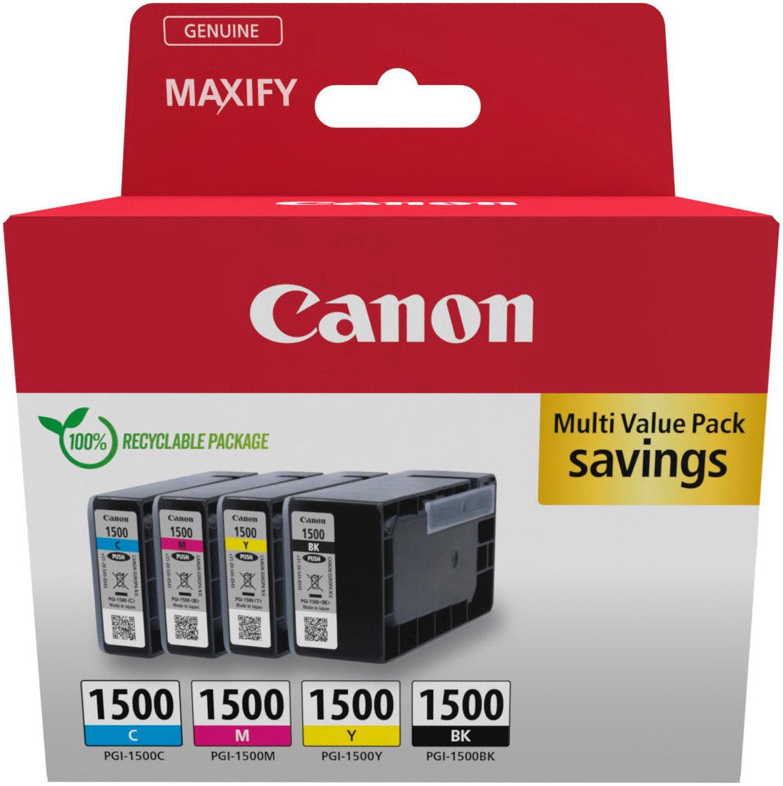 Canon Canon PGI-1500 BK/C/M/Y Tinte Multipack Tintenpatrone