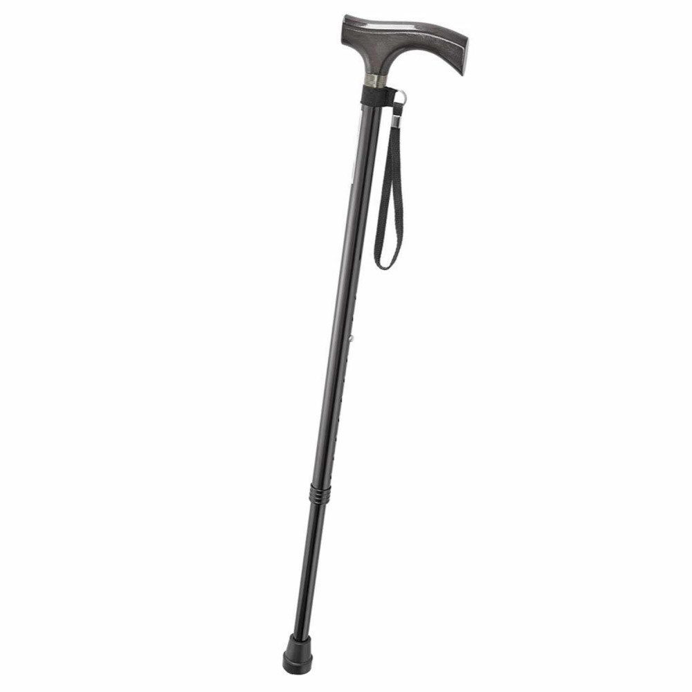 RUSSKA Gehstock Robuste Gehhilfe Russka – Schwarz, tragbar, praktisch & stabil