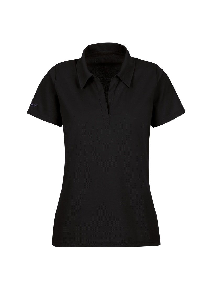 TRIGEMA Poloshirt Knopfleiste Poloshirt ohne Trigema schwarz