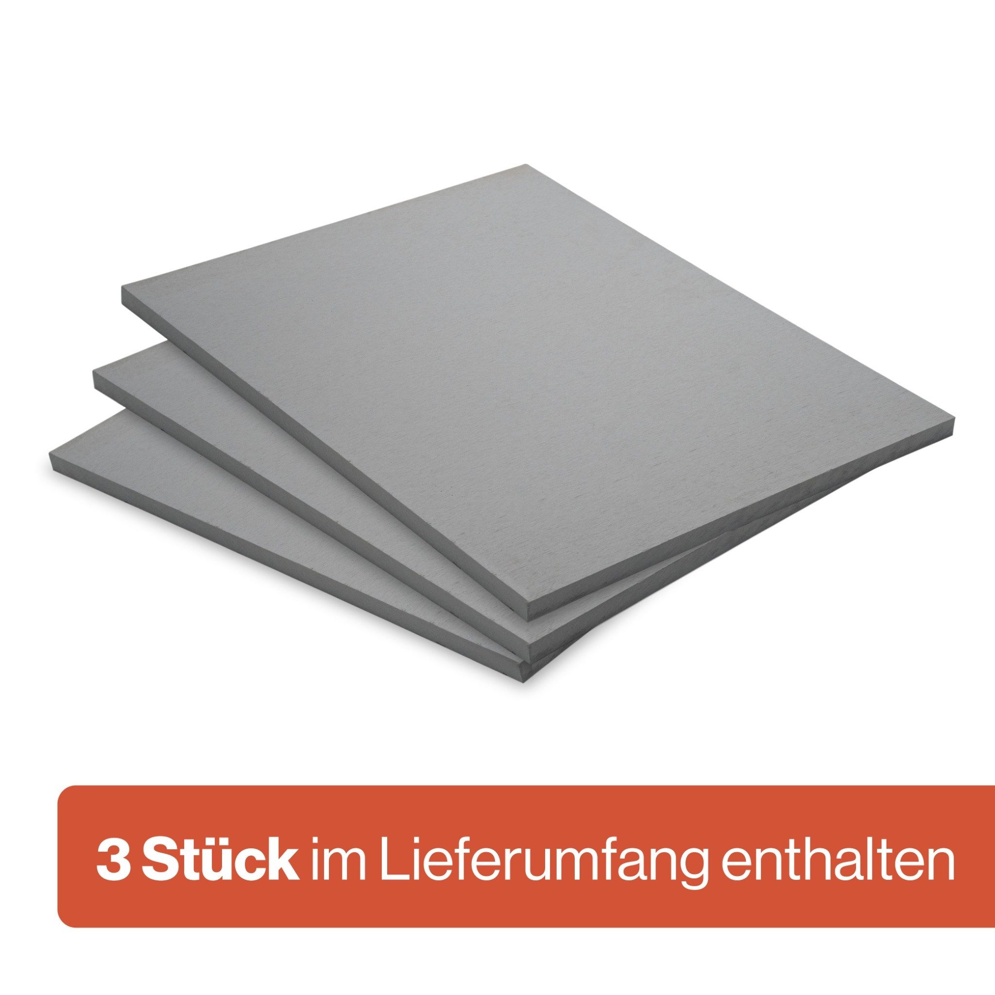 Feuerfest 123 GmbH Dämmplatte Kalziumsilikatplatten 3er Set 500x300x90 mm, (3er-Set), niedrige Wärmeleitfähigkeit, hitzebeständig bis 1.000 °C – Bild 2 von 5