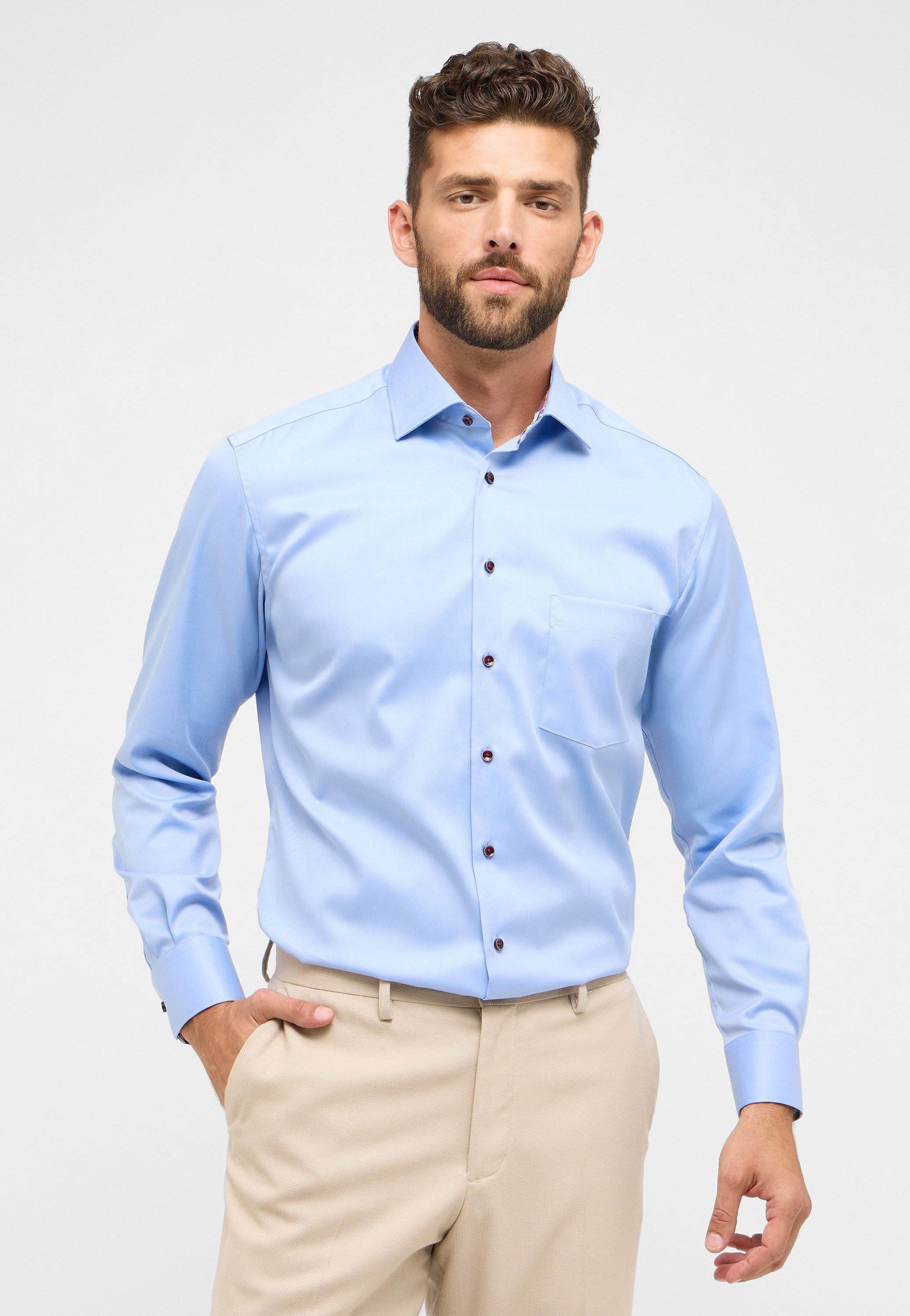 Eterna Langarmhemd "MODERN FIT", NON IRON (bügelfrei) günstig online kaufen