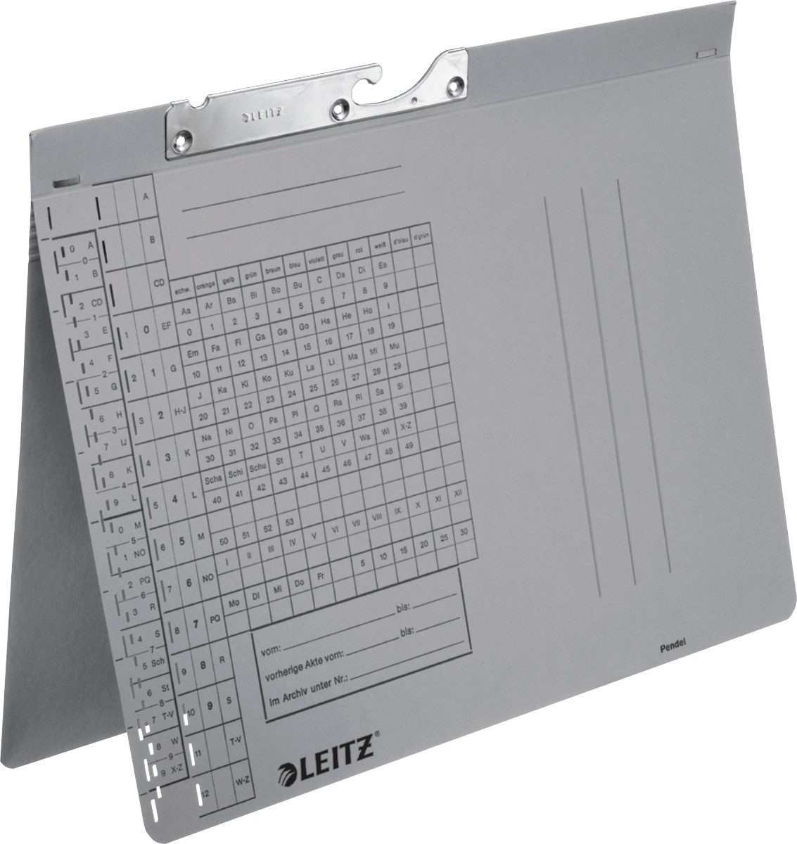 LEITZ Hefter Pendelhefter Combi A4 Amtsheftung grau Packung mit 50 Stück