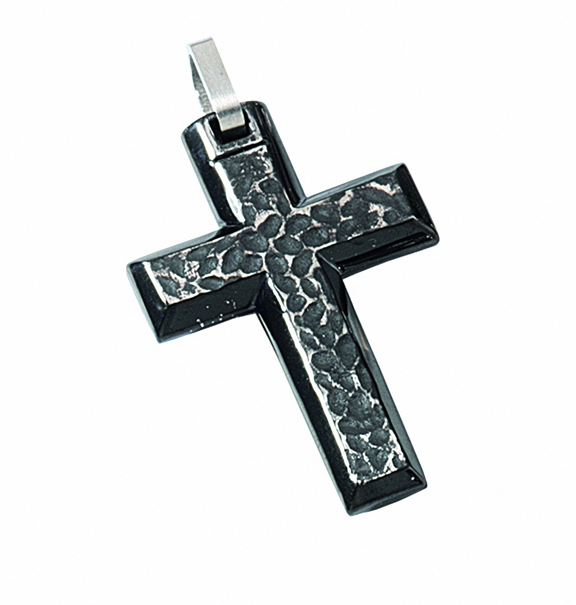 Adelia´s Kettenanhänger Edelstahl Kreuz Anhänger, Set Schmuckset - mit Halskette