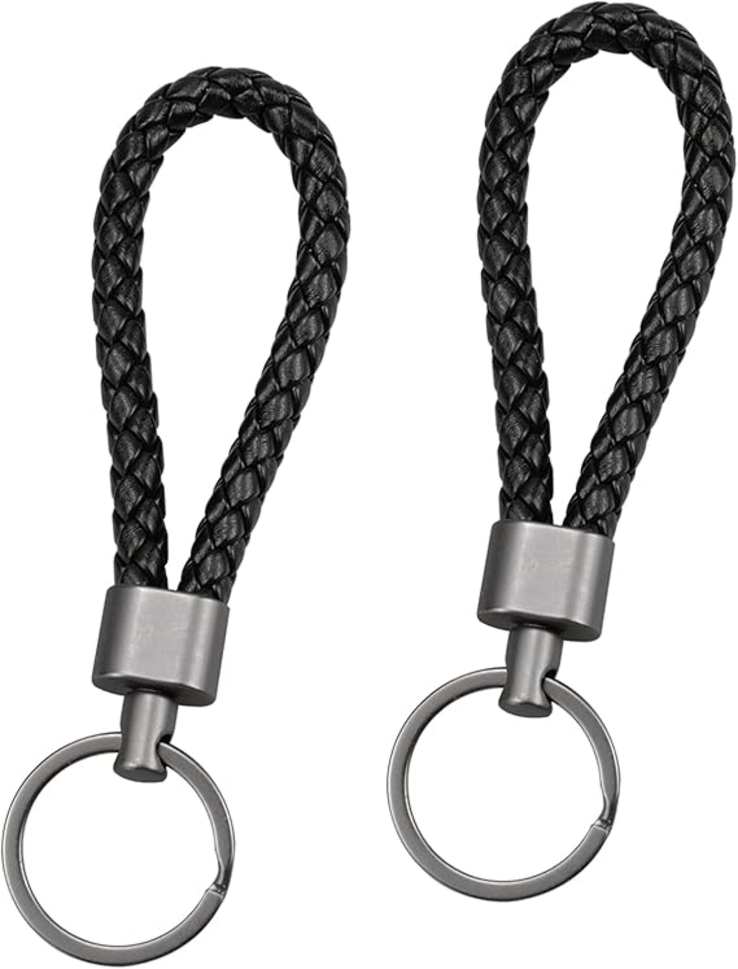 Stelby Schlüsselanhänger 2x Schlüsselanhänger Leder für Auto geflochten, Sc günstig online kaufen