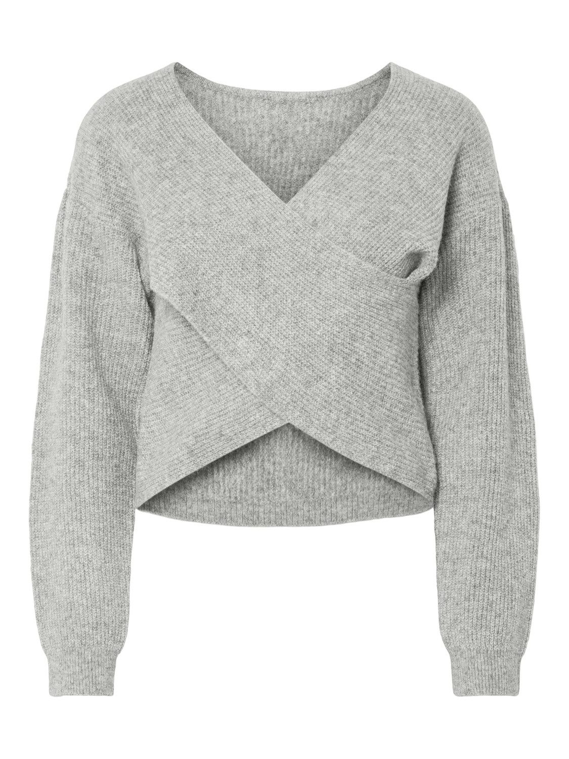pieces Wickelpullover PCSILLY LS REV WRAP KNIT NOOS BC im Wickeldesign