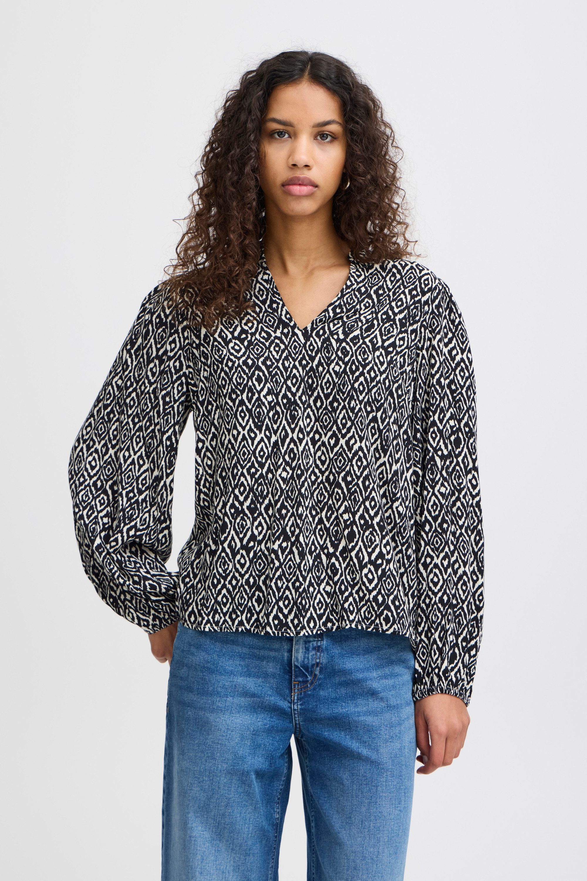 Ichi Langarmbluse Langarmbluse