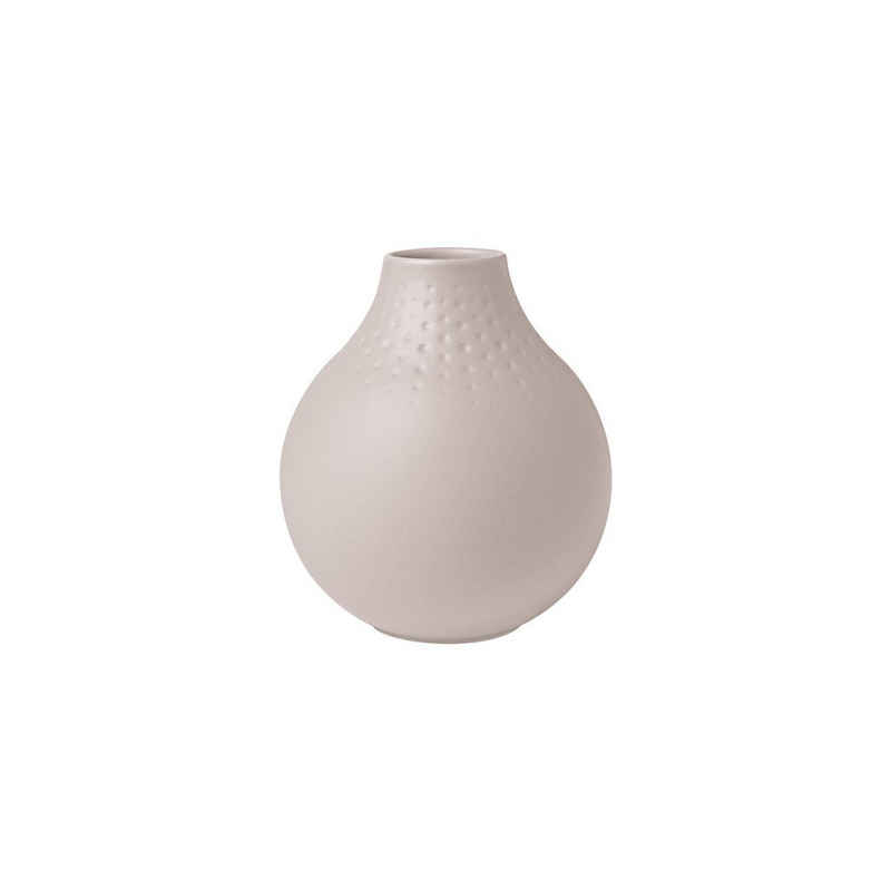 Villeroy & Boch Dekovase Manufacture Collier Perle Vase, 11 x 12 cm, beige (1 St)