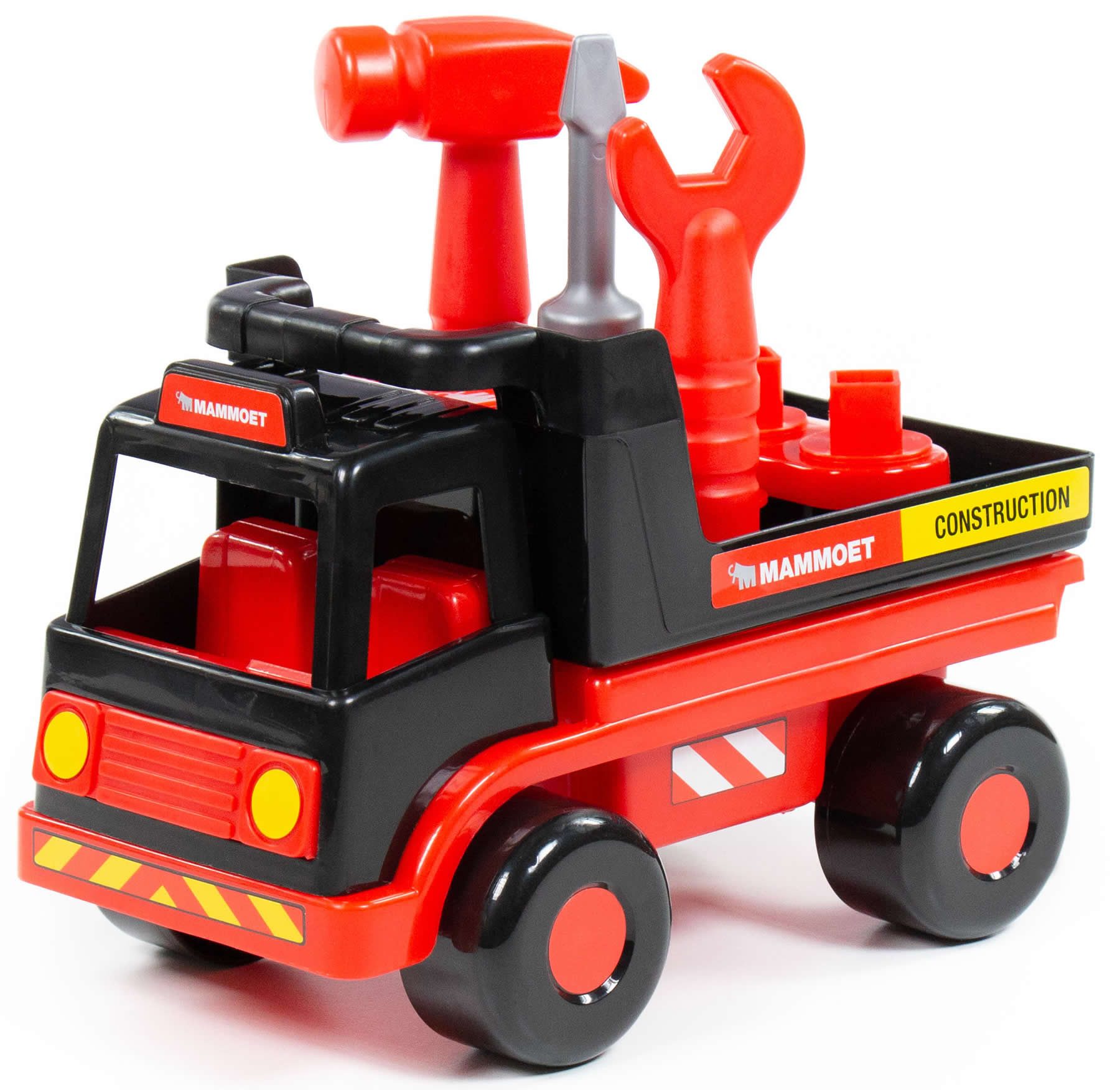 Polesie Spielzeug-LKW Kipplaster Spielset MAMMOET Truck mit Werkzeug