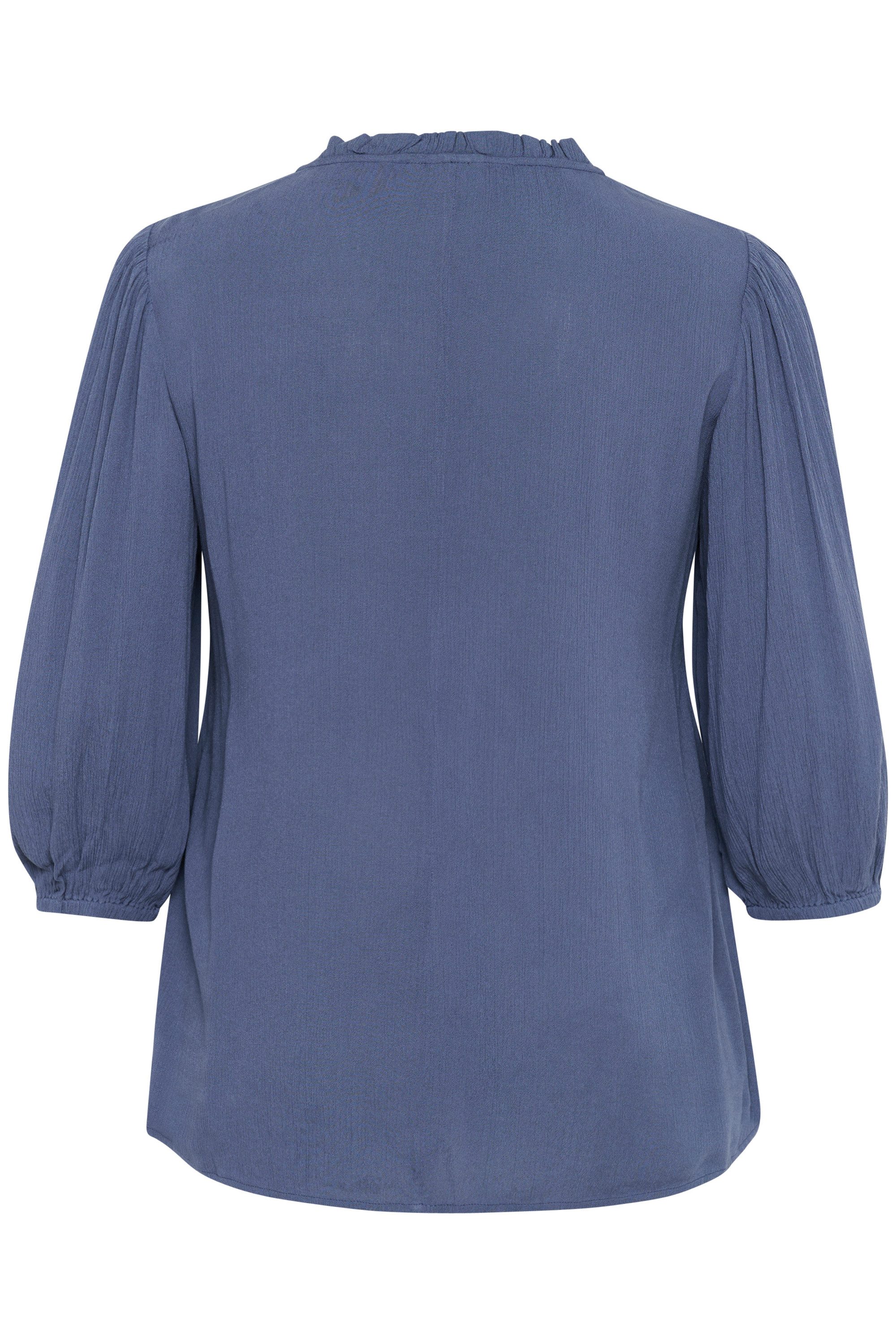 KAFFE Curve Langarmbluse Langarm-Bluse KCkamille Große günstig online kaufen