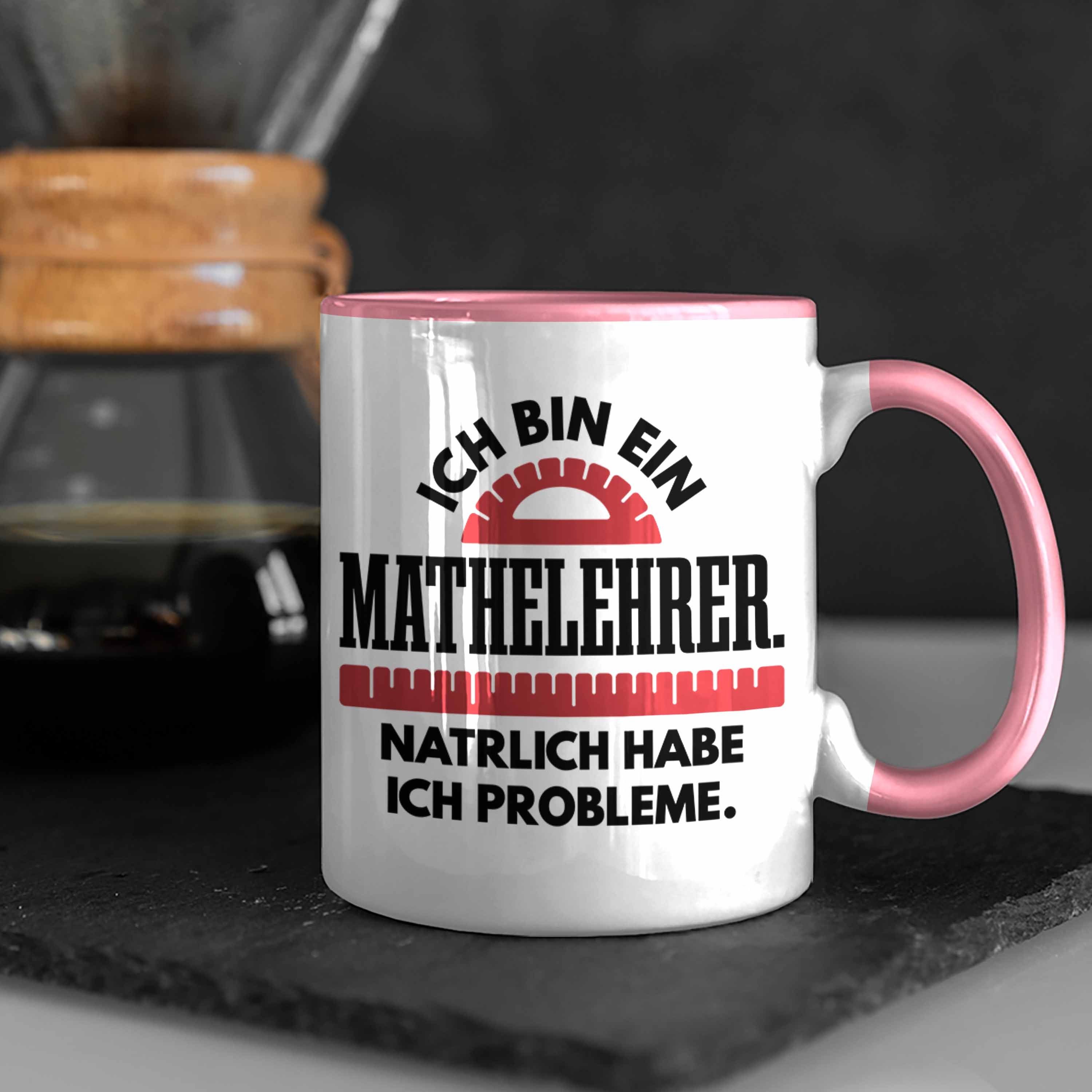 Tasse Trendation Rosa Lehrer Sprüche Trendation Kaffeetasse Tassen Lustig Tasse mit Geschenk Spruch Mathelehrer Mathematiker Mathe -