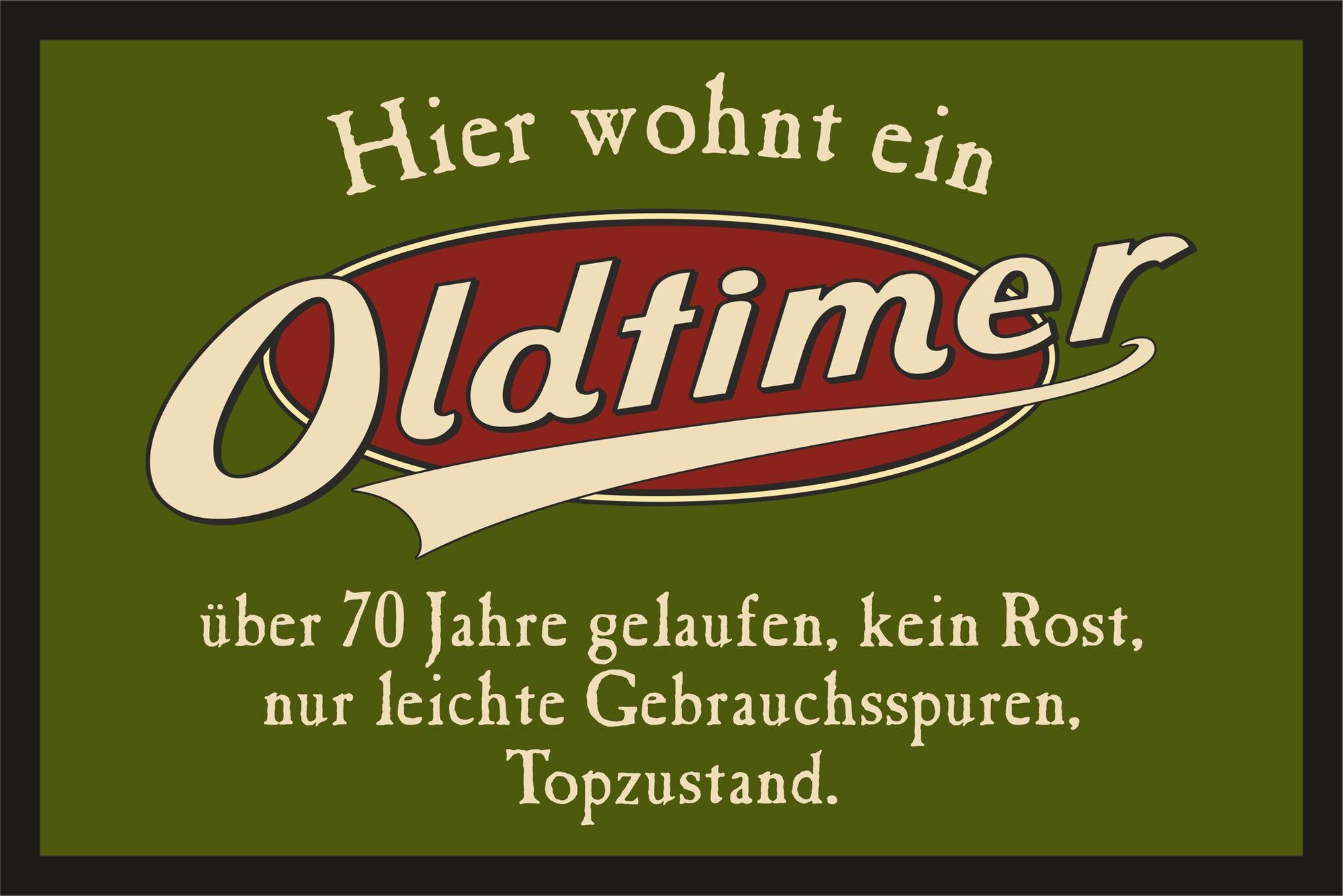 Fußmatte Fußmatte - Türmatten - Oldtimer 70 Jahre