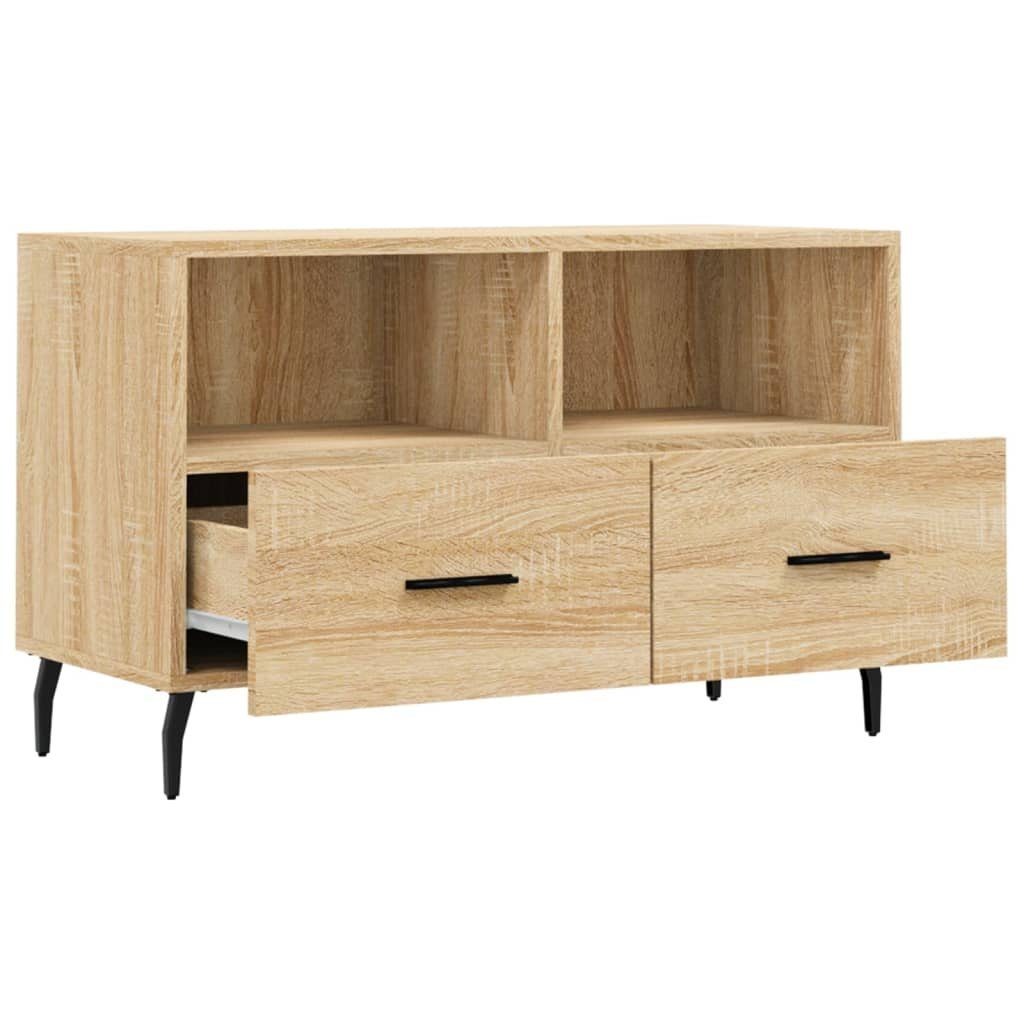 furnicato Holzwerkstoff cm 80x36x50 Sonoma-Eiche TV-Schrank