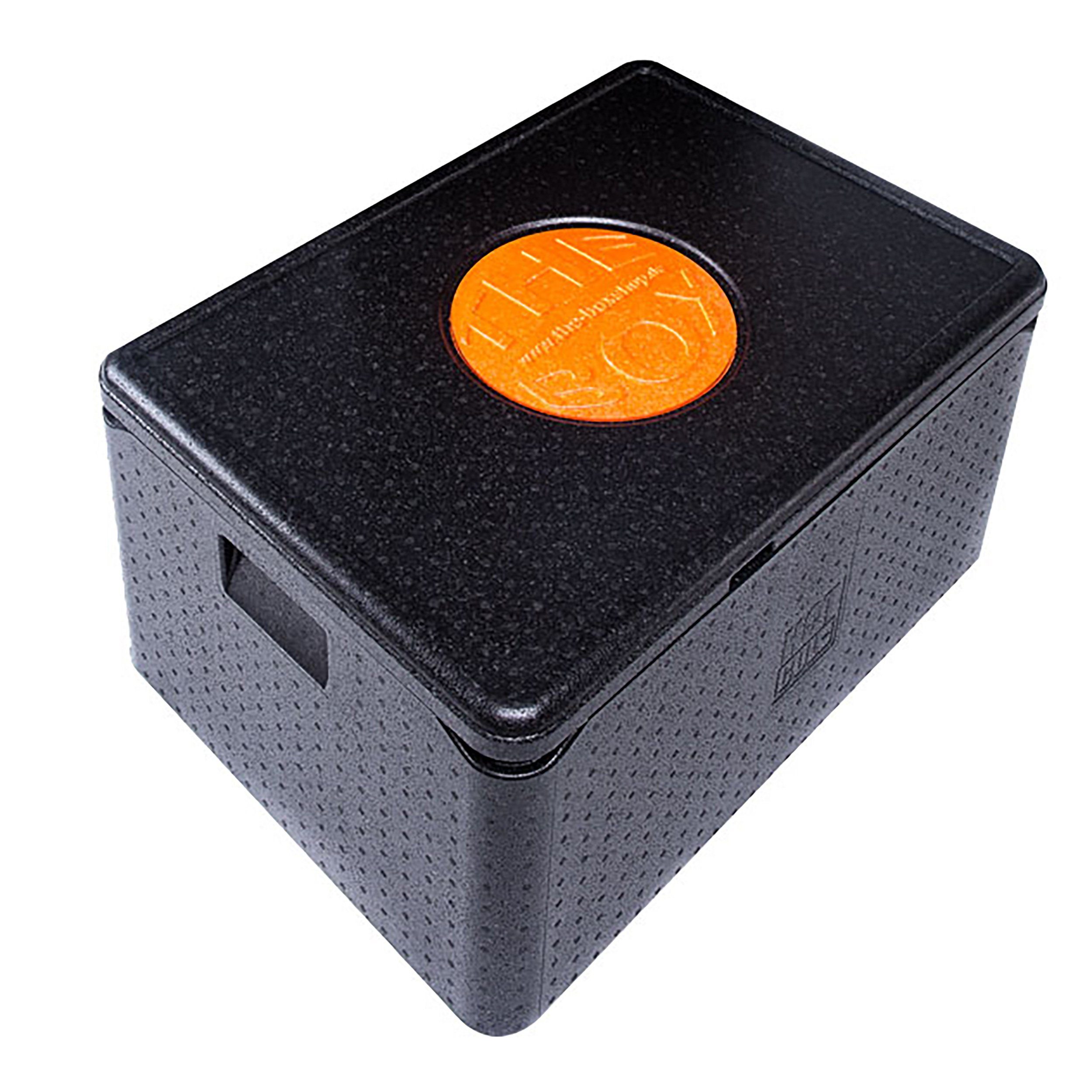 THE BOX Kühlbox Thermobox Universal groß EPP mit Deckel schwarz 80 l - 1 Stück, 80 l