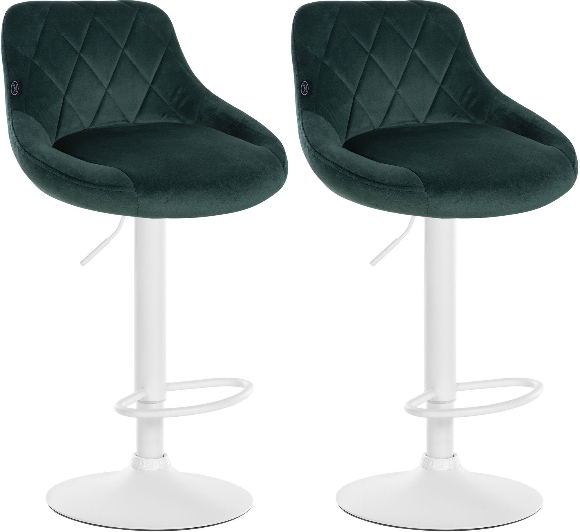 CLP Barhocker Lazio Samt (2er Set, günstig online kaufen