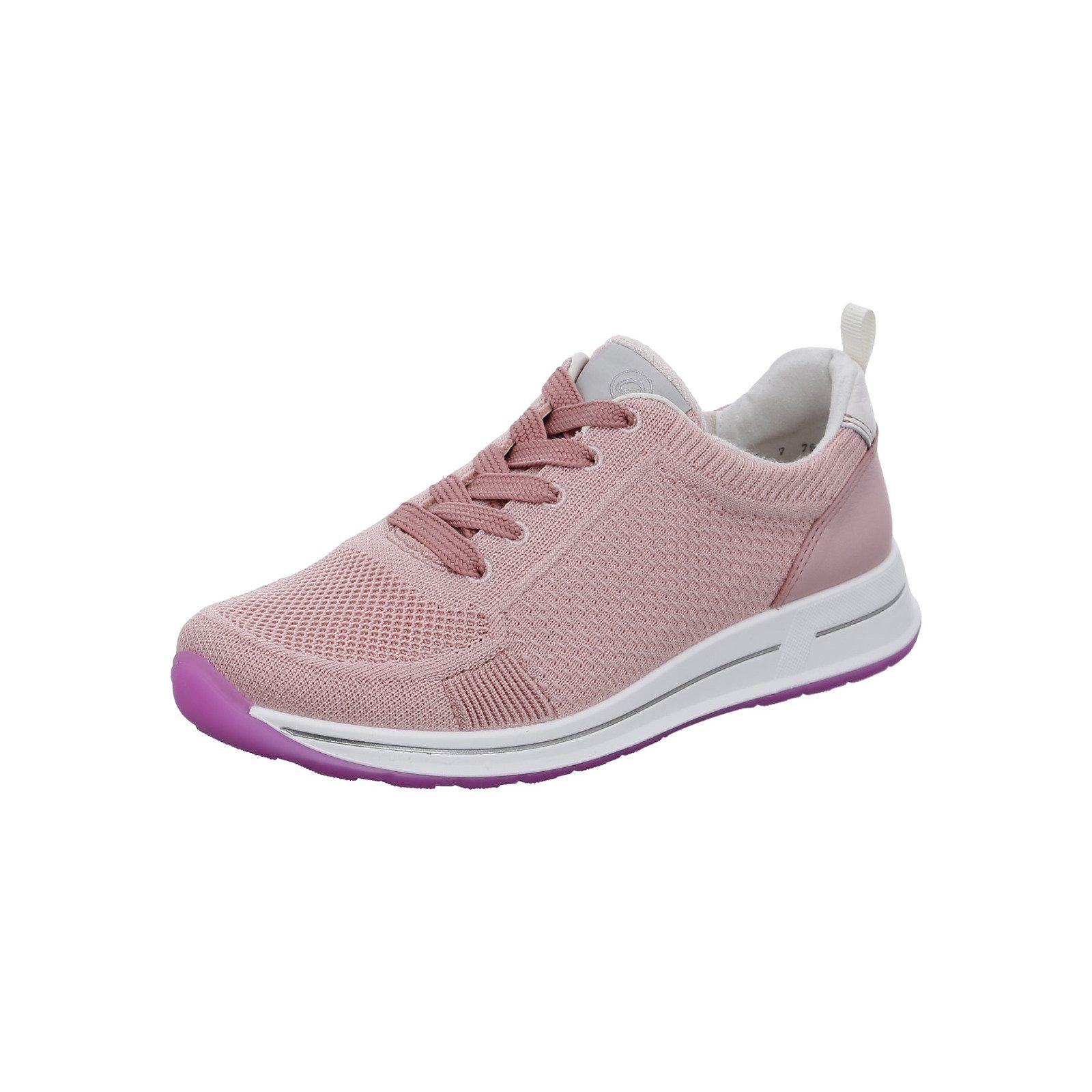 Ara Osaka - Damen Schuhe Schnürschuh Sneaker Materialmix rosa