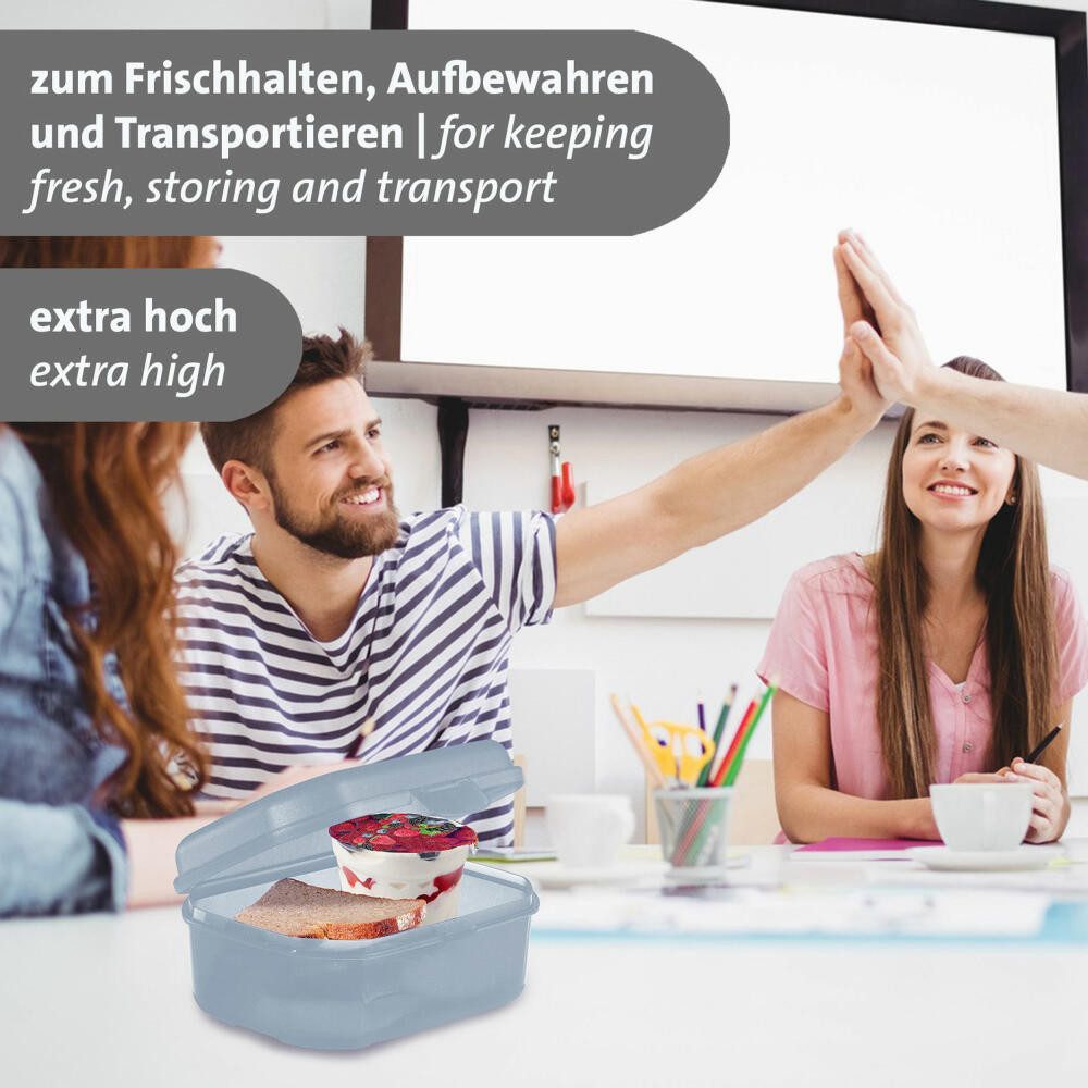 WESTMARK Lunchbox 2 Stk., Brotdosen/Snackboxen, mit Klick-Verschluss, Höhe: ca. 7,4 cm, PP