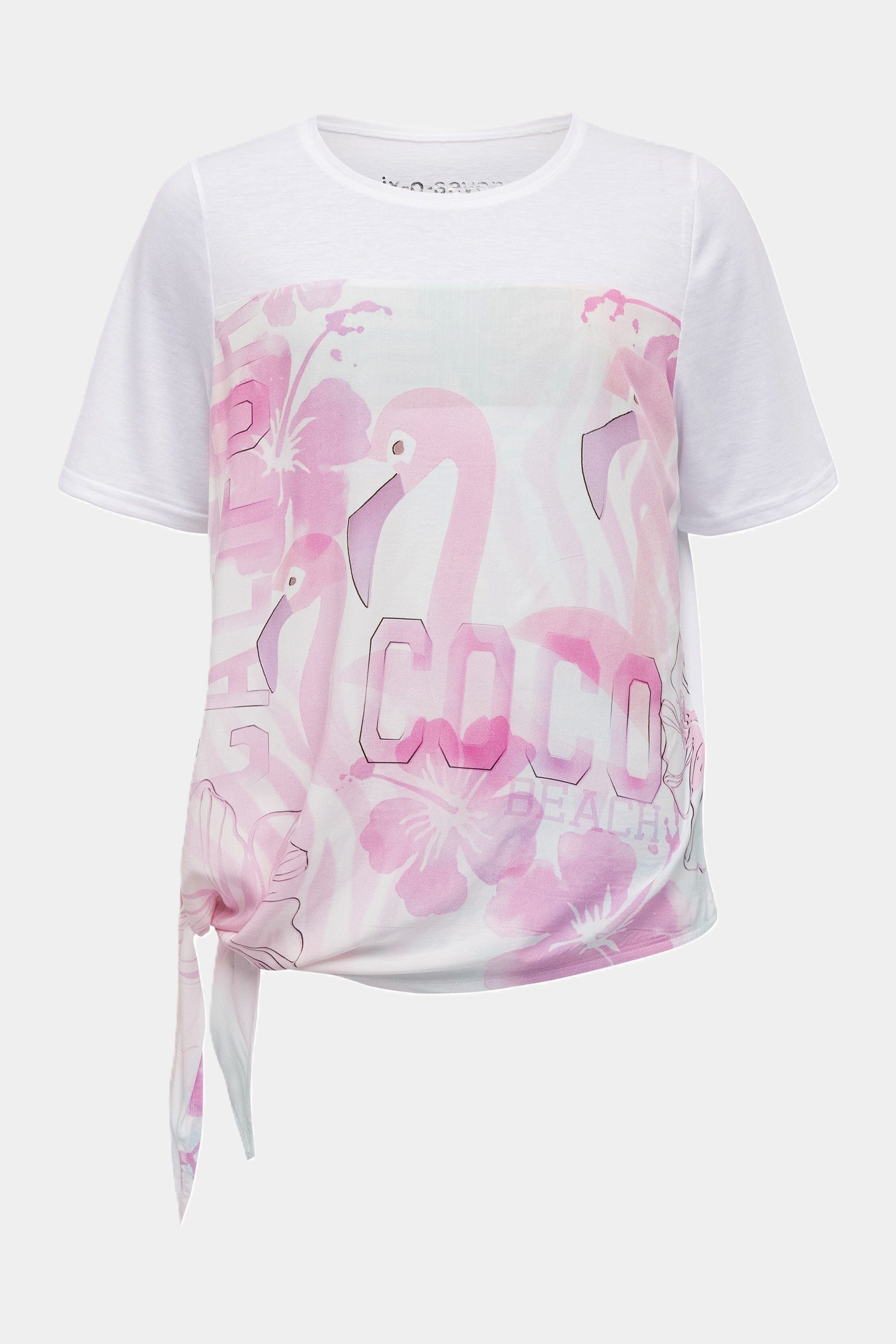six-o-seven T-Shirt T-Shirt mit Flamingo Print günstig online kaufen
