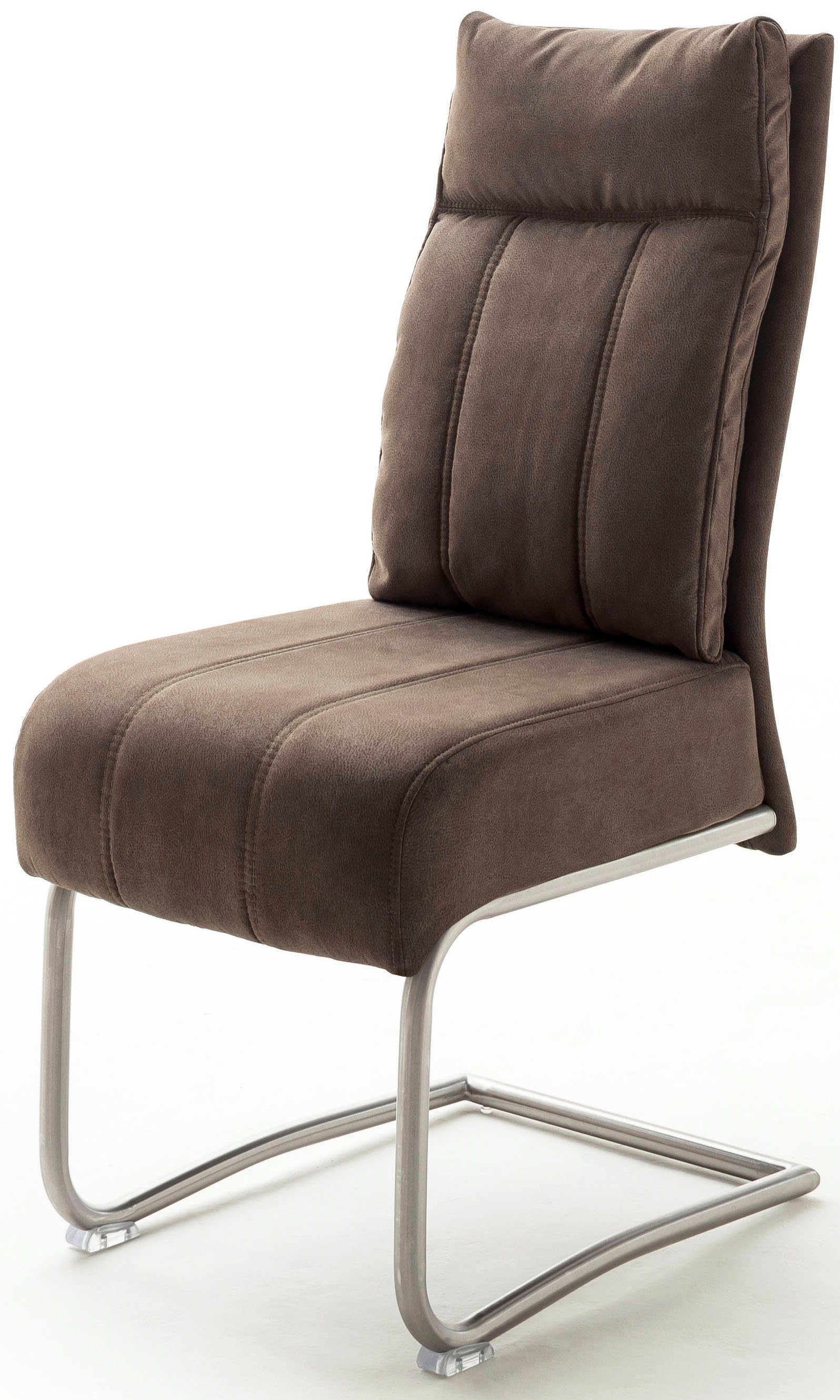 120 Azul Freischwinger Stuhl (Set, MCA belastbar mit 2 St), bis furniture Taschenfederkern, Sand Kg