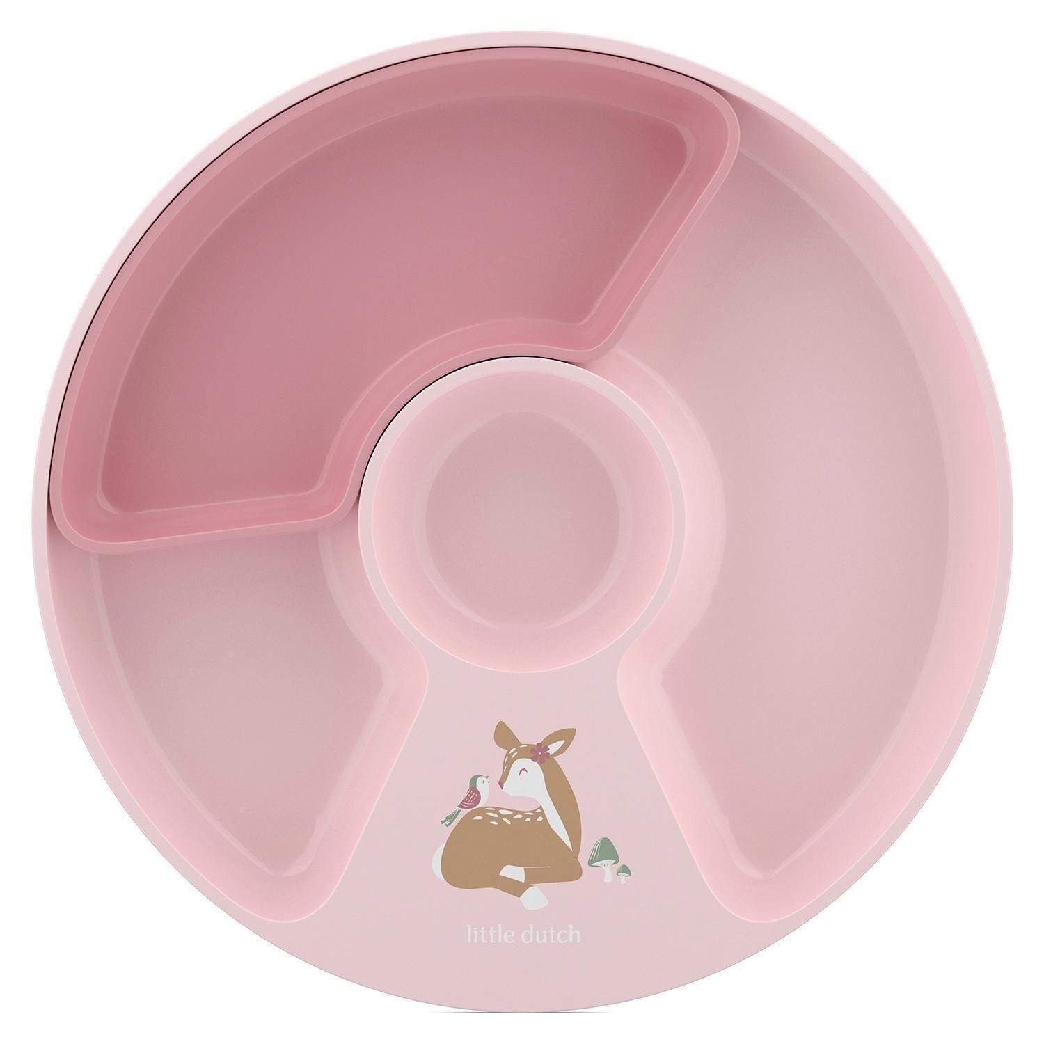 Mepal Teller Kinderteller MIO, Ø 20 cm, Rosa, (1 St), Kunststoff, Rutschfest, mit erhöhtem Rand