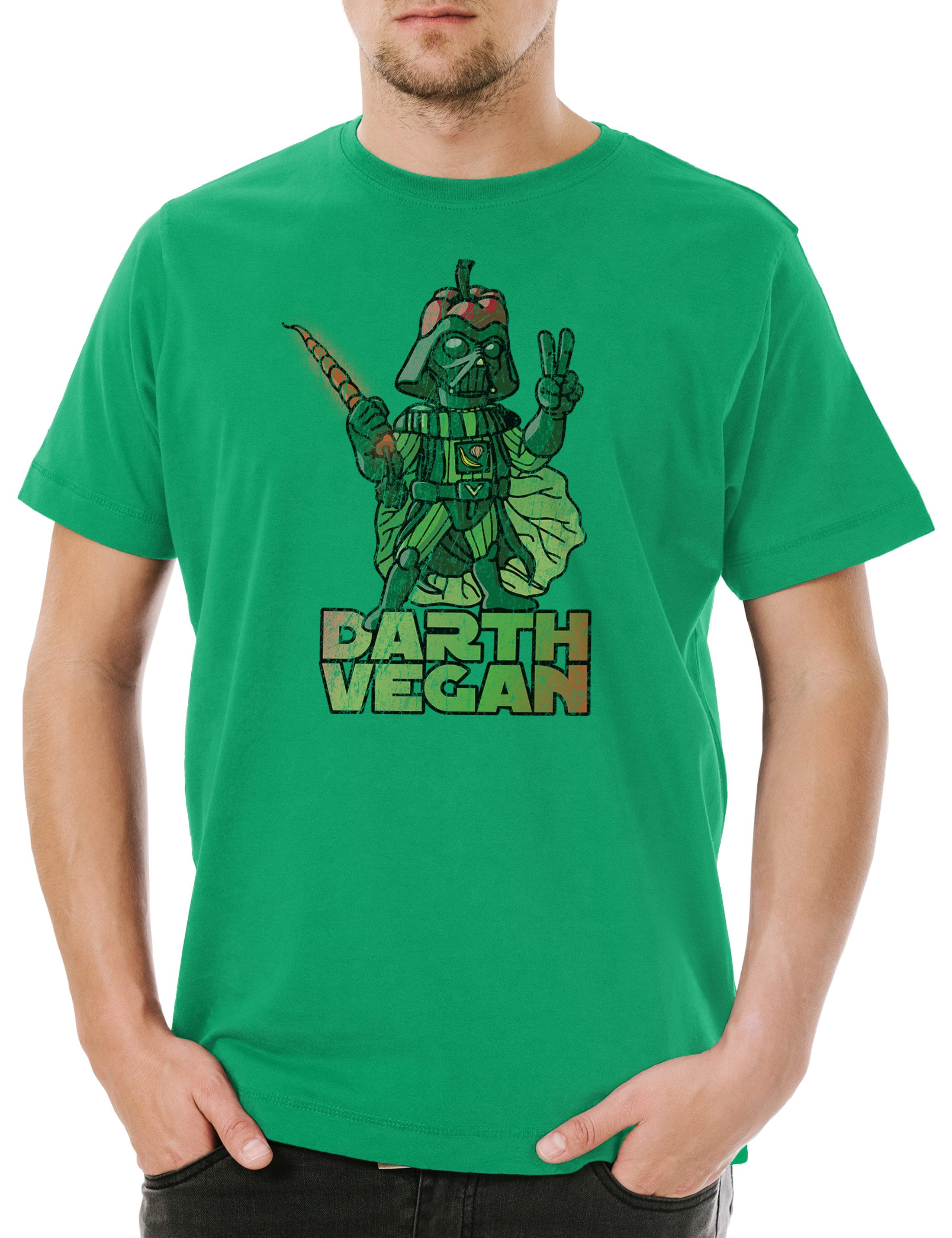Urban Backwoods Print-Shirt D Vegan Herren T-Shirt Elektroauto Fun BEV PHEV Plug in Plug-in (1-tlg) Elektro Auto Battery Akku