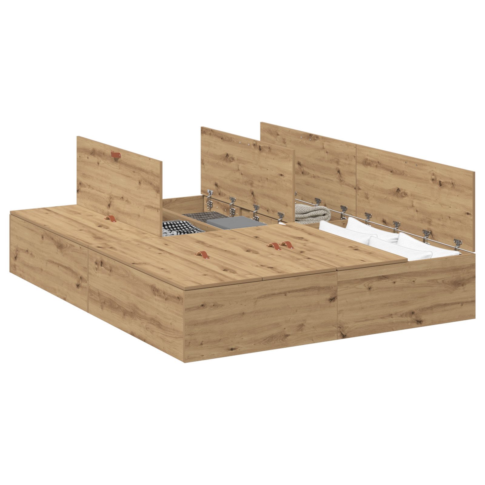 vidaXL Bett Bettgestell mit Stauraum Artisan günstig online kaufen