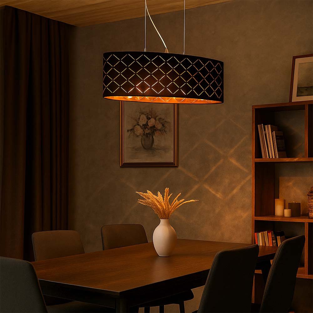 GLOBO LIGHTING Hängeleuchte, Leuchtmittel nicht inklusive, Wohnzimmer Lampe Decke hängend Wohnzimmer Deckenleuchte hängend