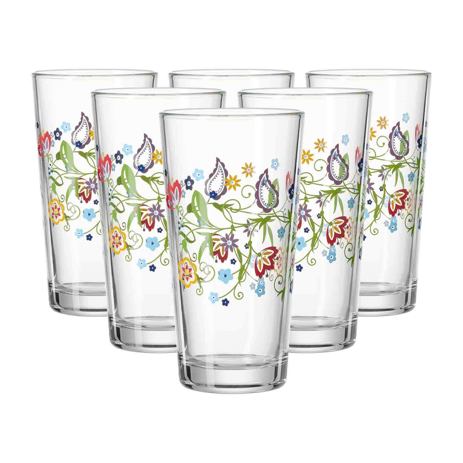 Ritzenhoff & Breker Glas Shanti Trinkgläser 380 ml 6er Set, 6-tlg., Glas