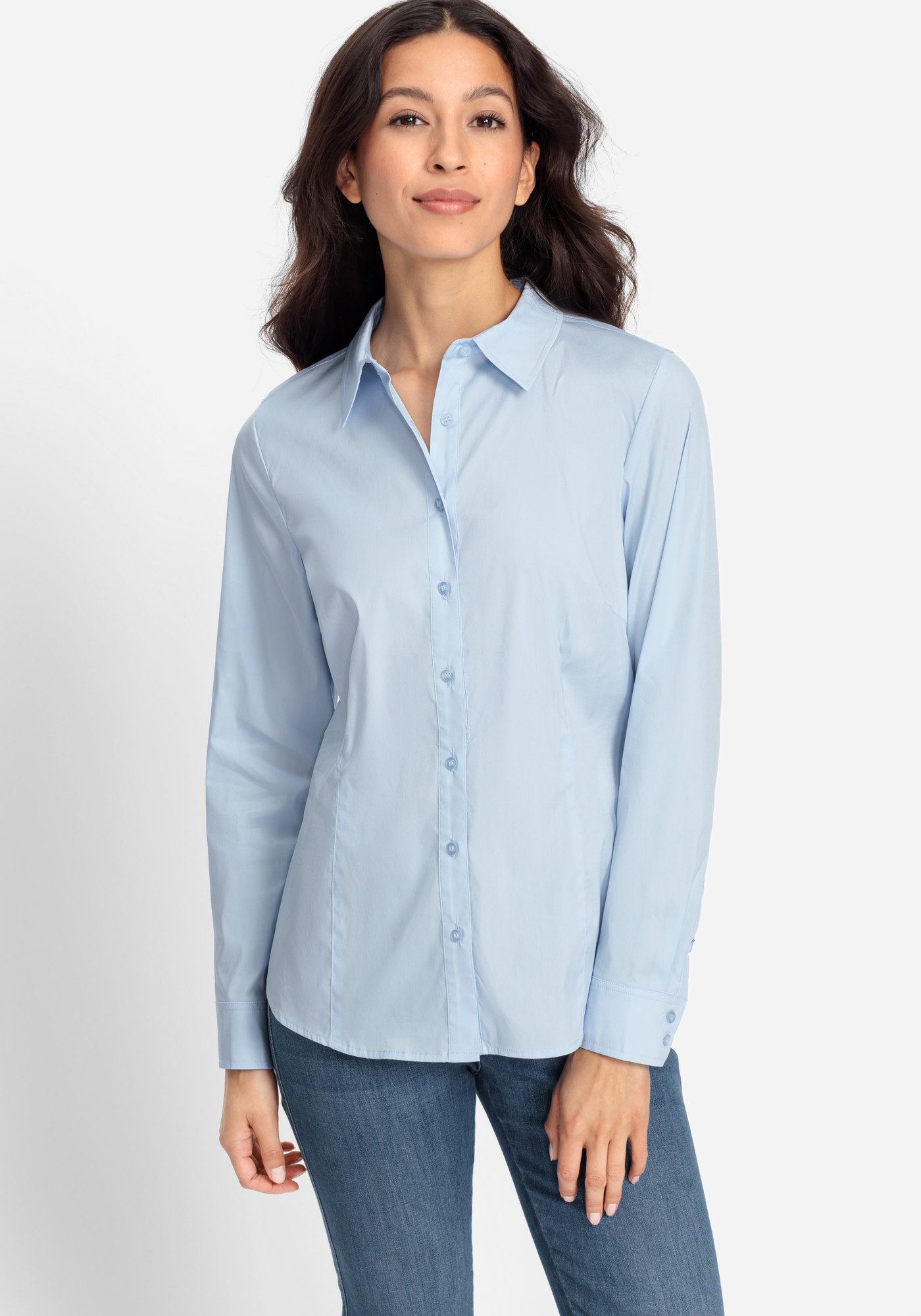 Olsen Hemdbluse mit Knopfleiste