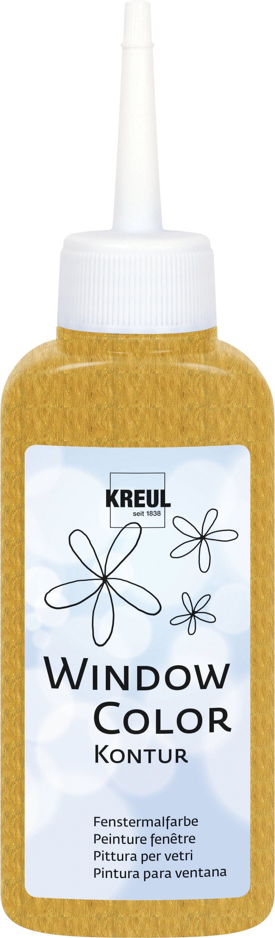 Fenstersticker, Kreul, 80 ml Gold