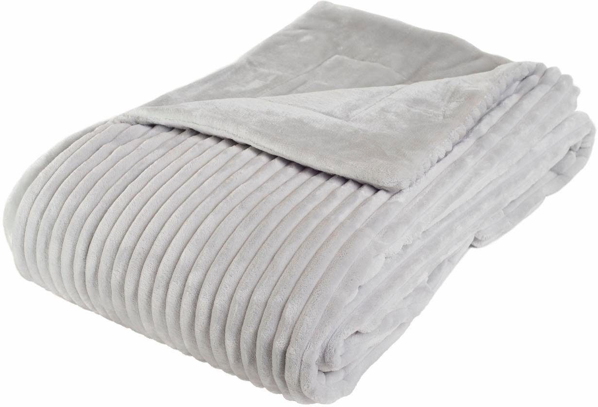 Wohndecke Cordoptik, Gözze, mit Glanzeffekt, Kuscheldecke günstig online kaufen