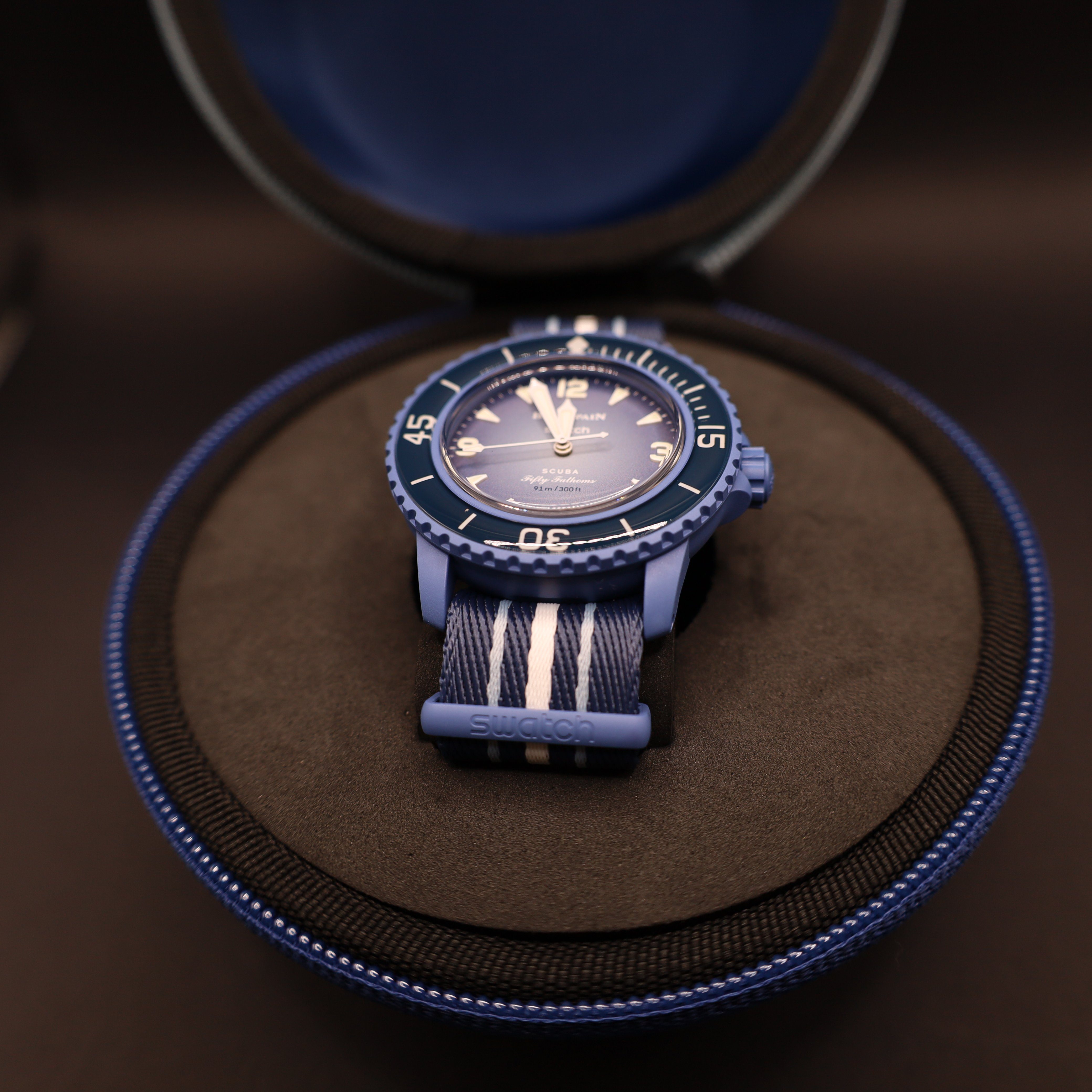 Swatch Automatikuhr Swatch x Blancpain Atlantic Ocean Automatikuhr Bioceramic Scuba