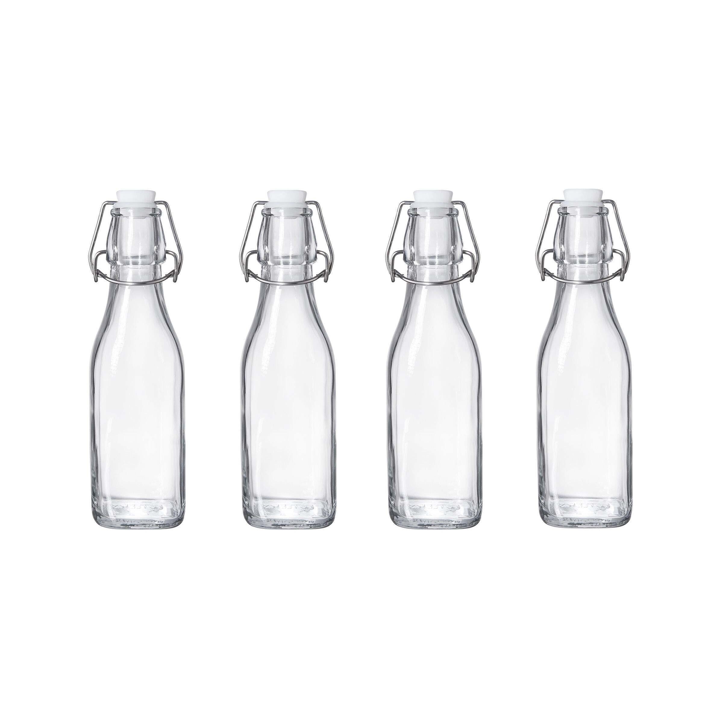 BUTLERS Trinkflasche SWING 4x Flasche mit Bügelverschluss 250ml