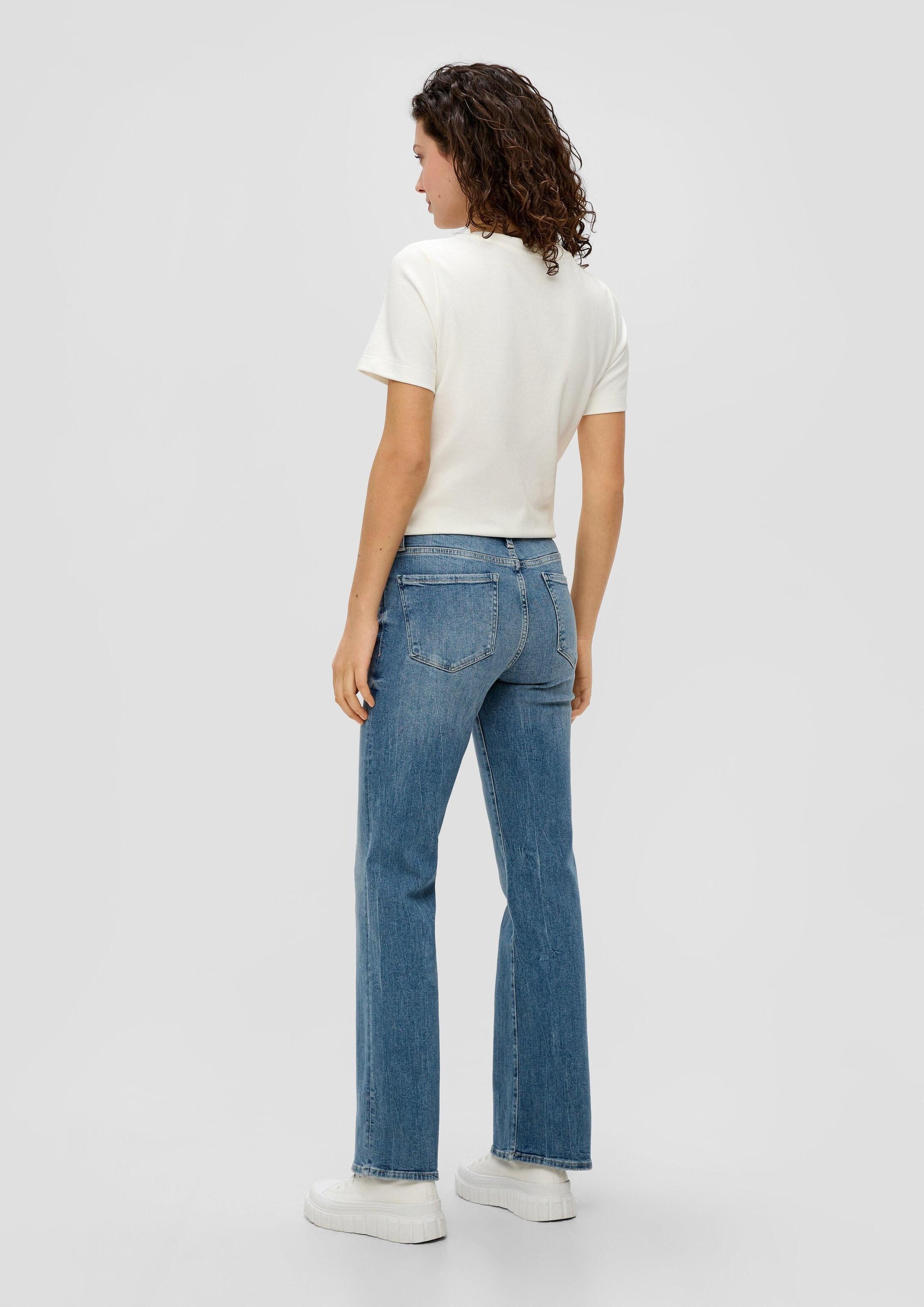 s.Oliver Bootcut-Jeans Jeans-Hose Jeans Selena / Regular Fit / Mid Rise / Flared Leg