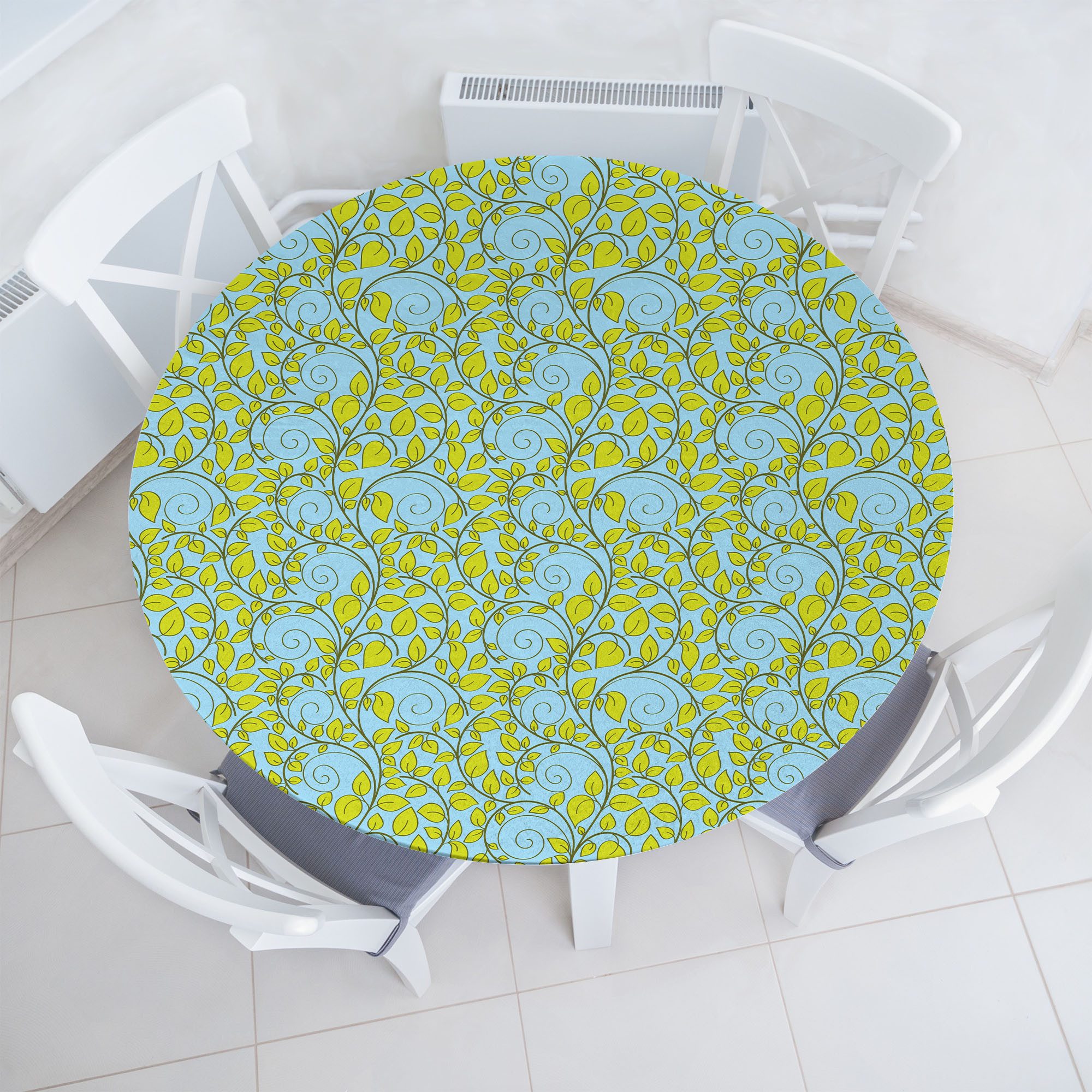 Tischdecke Rundum-elastische Stofftischdecke