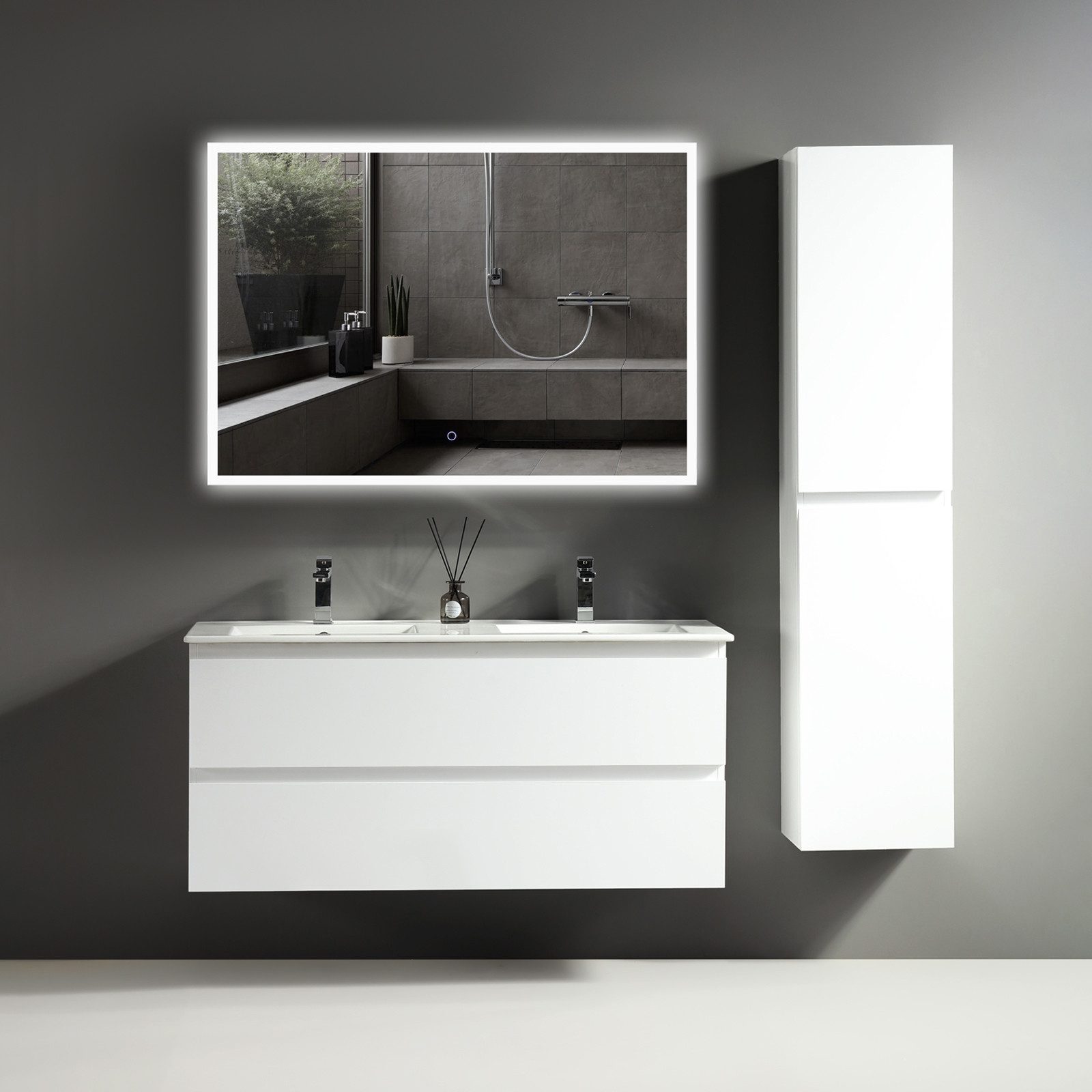 Alpenberger Badezimmer-Set Badezimmer Möbel Badschrank - günstig online kaufen