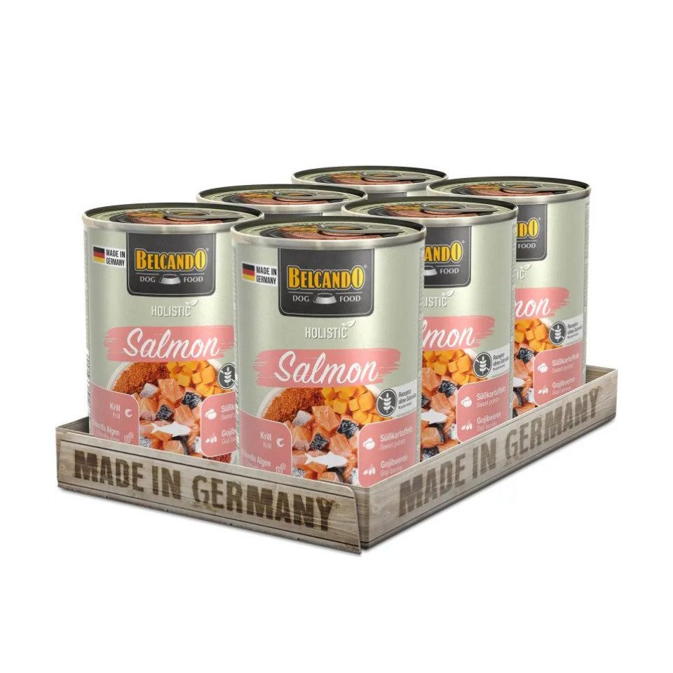 Belcando Holistic Salmon - getreidefreies Nassfutter mit reichlich edlem Lachs 6x400g