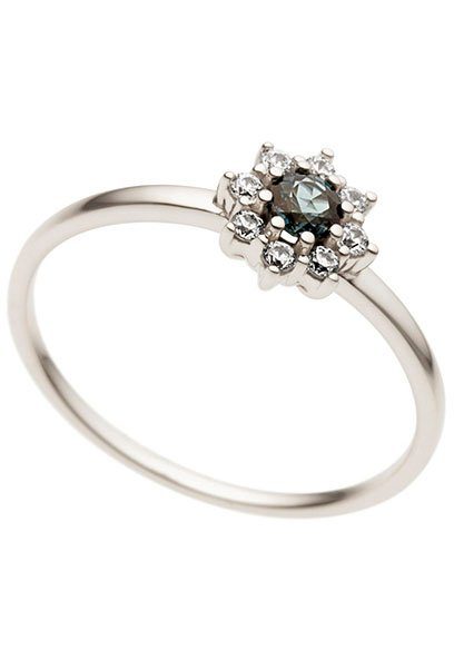 Firetti Fingerring Schmuck Geschenk Gold 333 Damenring Goldring Edelstein Farbstein, mit Saphir - mit Brillanten