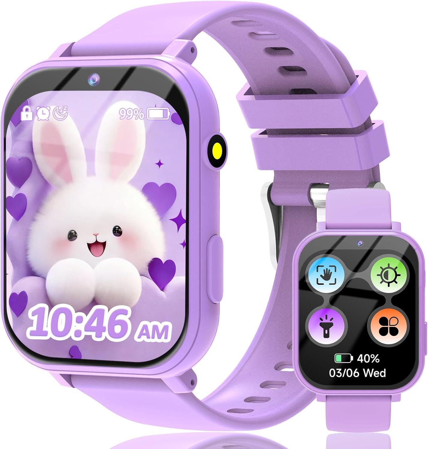 clleylise Smartwatch (2,5 cm, sim-karte), Kinder Smartwatch mit