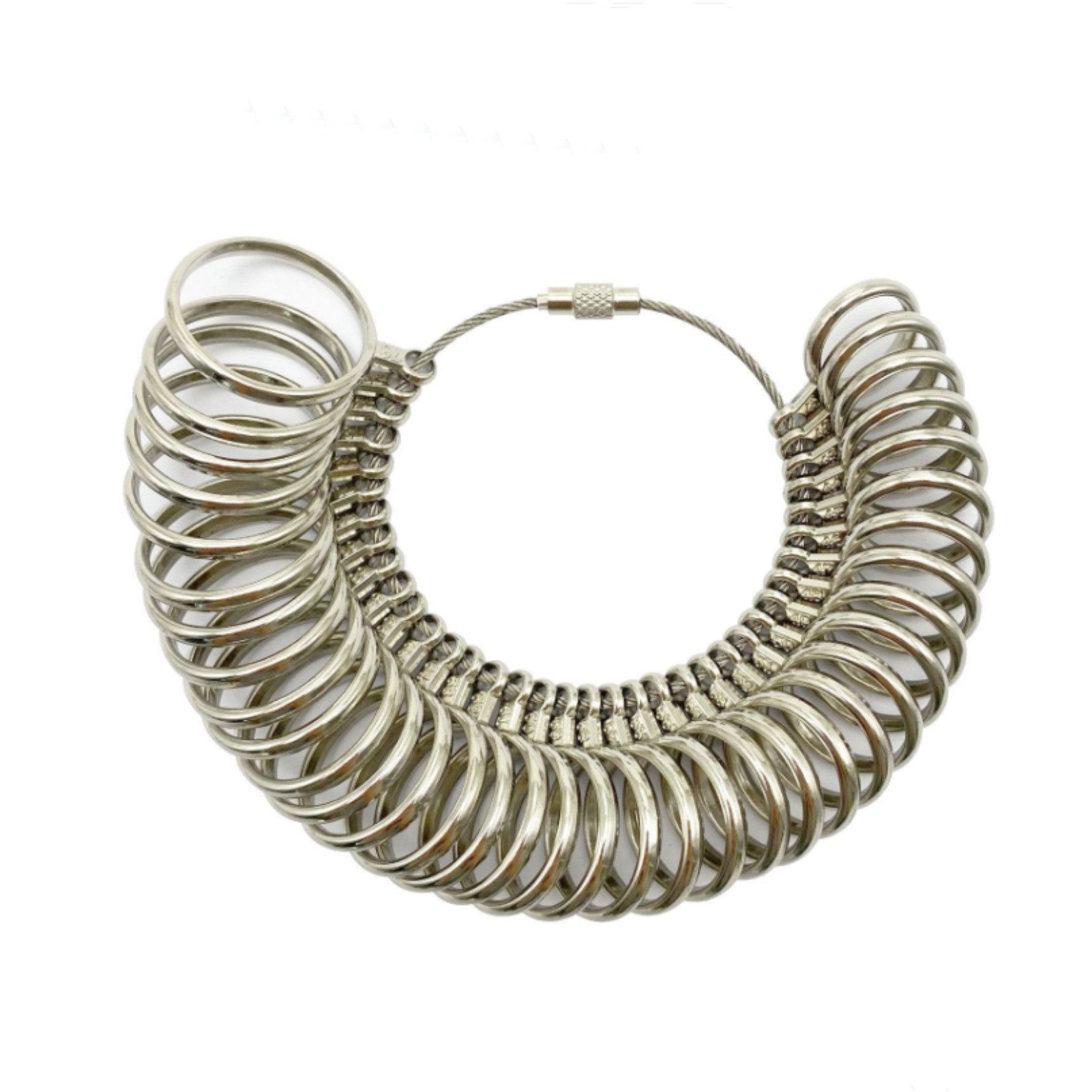Meeye Ringmaß Ringgrößenmesser,Schnelle und einfache Messung der Ringgröße, Ringgrößen 41–76, EU-Standard, abnehmbares Design, gut lesbare Skala