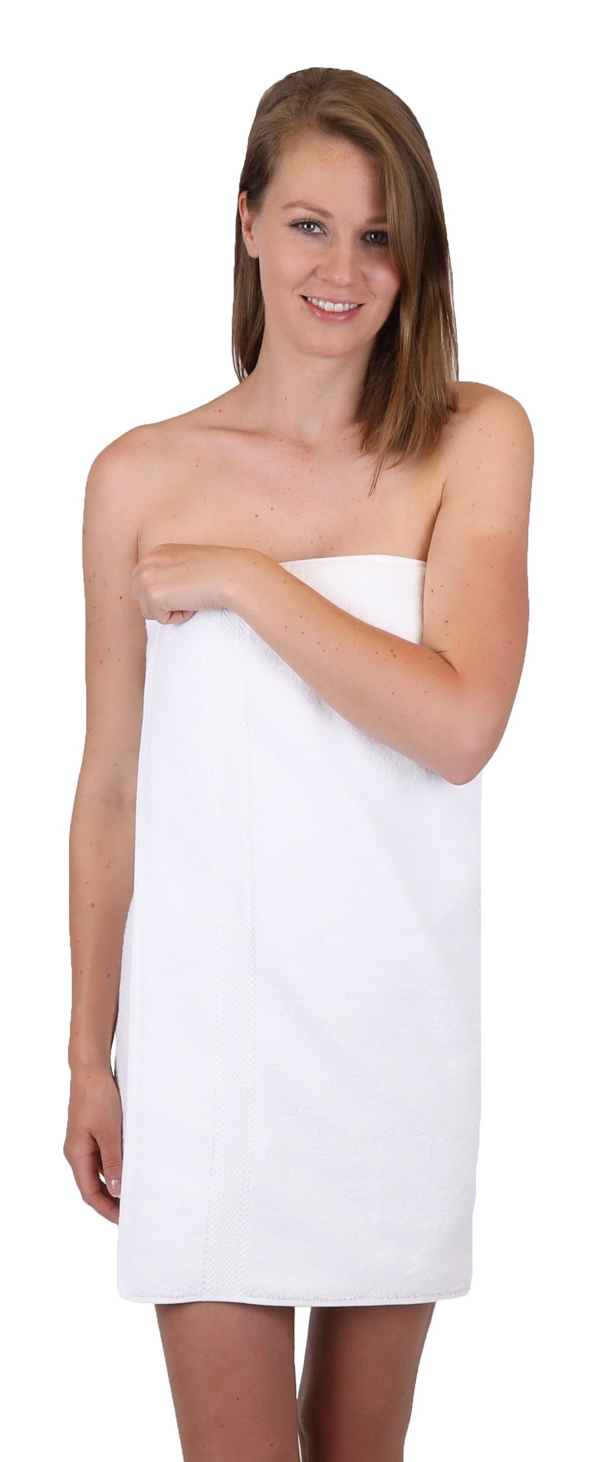 Set Betz Baumwolle, 10-TLG. 100% & Weiß, Handtuch-Set Farbe (10-tlg) Orange Handtuch Premium