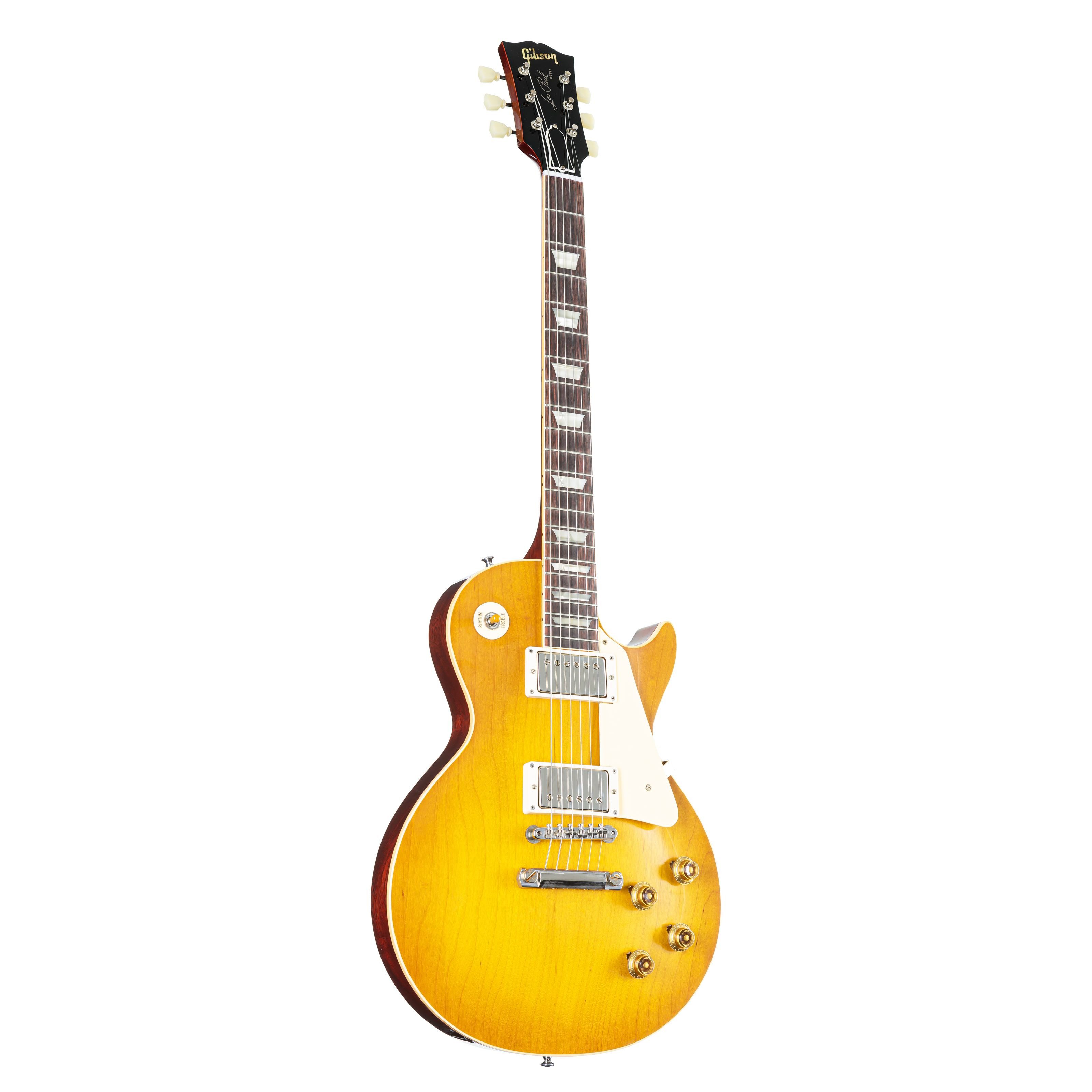 Gibson E-Gitarre, E-Gitarren, Premium-Instrumente, 1958 Les Paul Standard Reissue VOS Lemon Burst #841463 - Custom