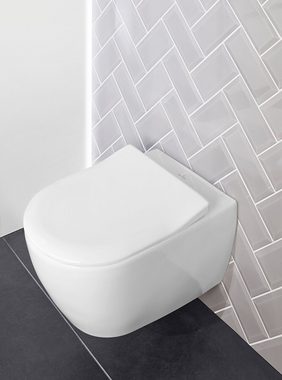 Villeroy & Boch Tiefspül-WC »Subway 2.0 Komfort«, wandhängend, Abgang waagerecht, DirectFlush, spülrandlos, weiß