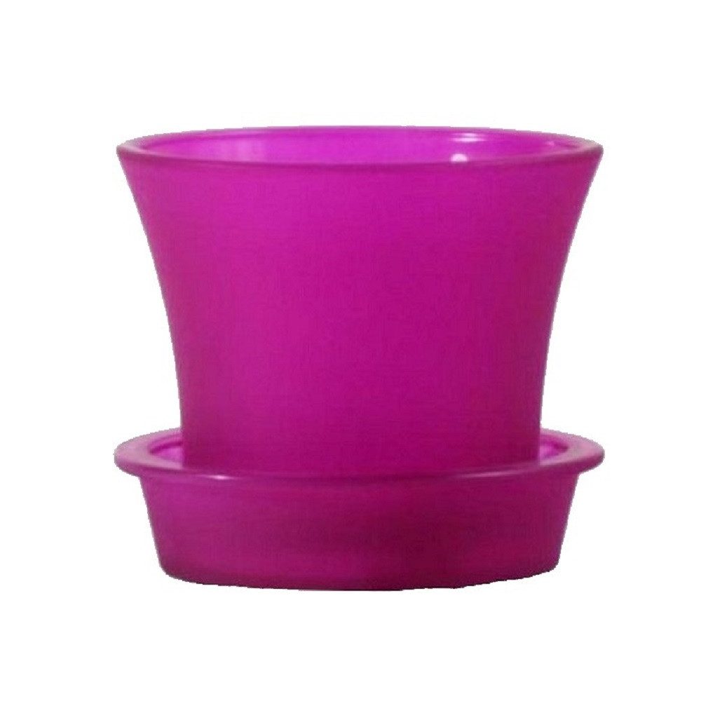 Sandra Rich Übertopf SANDRA RICH, Glas-ÜBERTOPF mit UNTERSETZER, 12x11cm. P günstig online kaufen