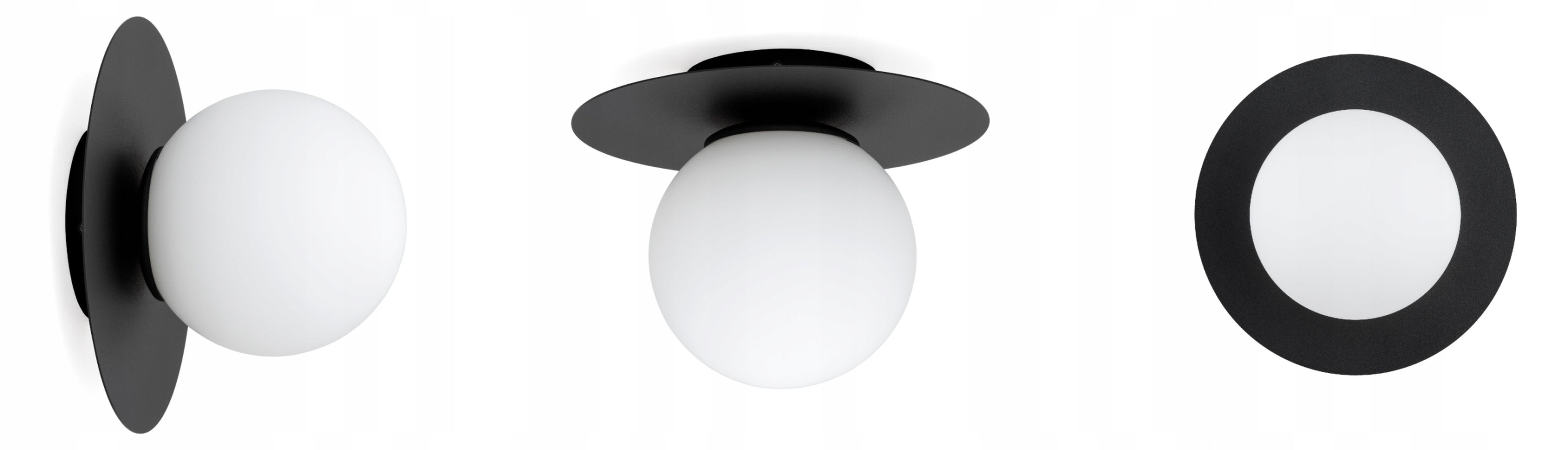 Licht-Erlebnisse Wandleuchte NERIO, ohne Leuchtmittel, D: 20 cm E27 Kugelschirm Modern