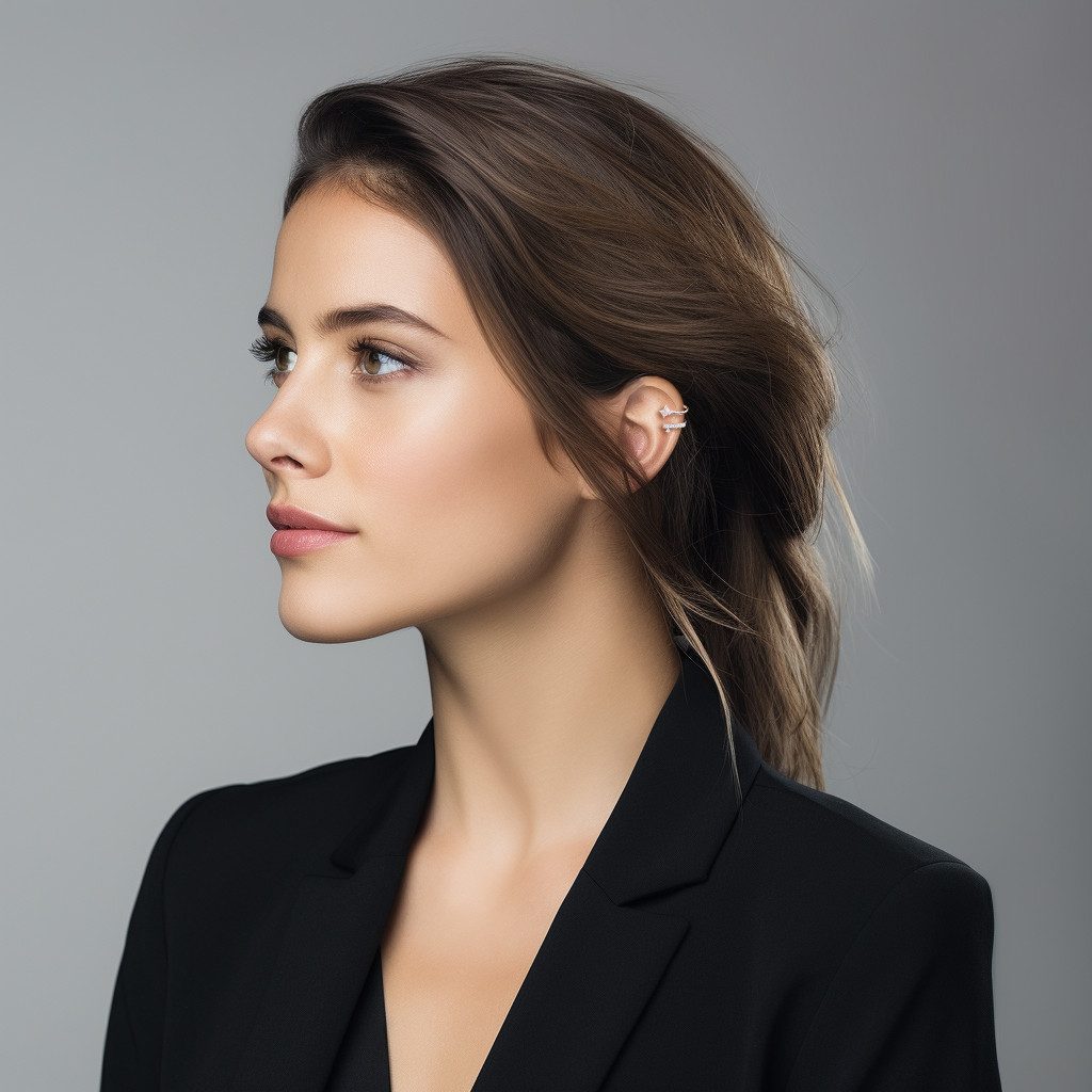 LÖB Ohrklemme Ohrklemme Ear Cuff Viereck günstig online kaufen