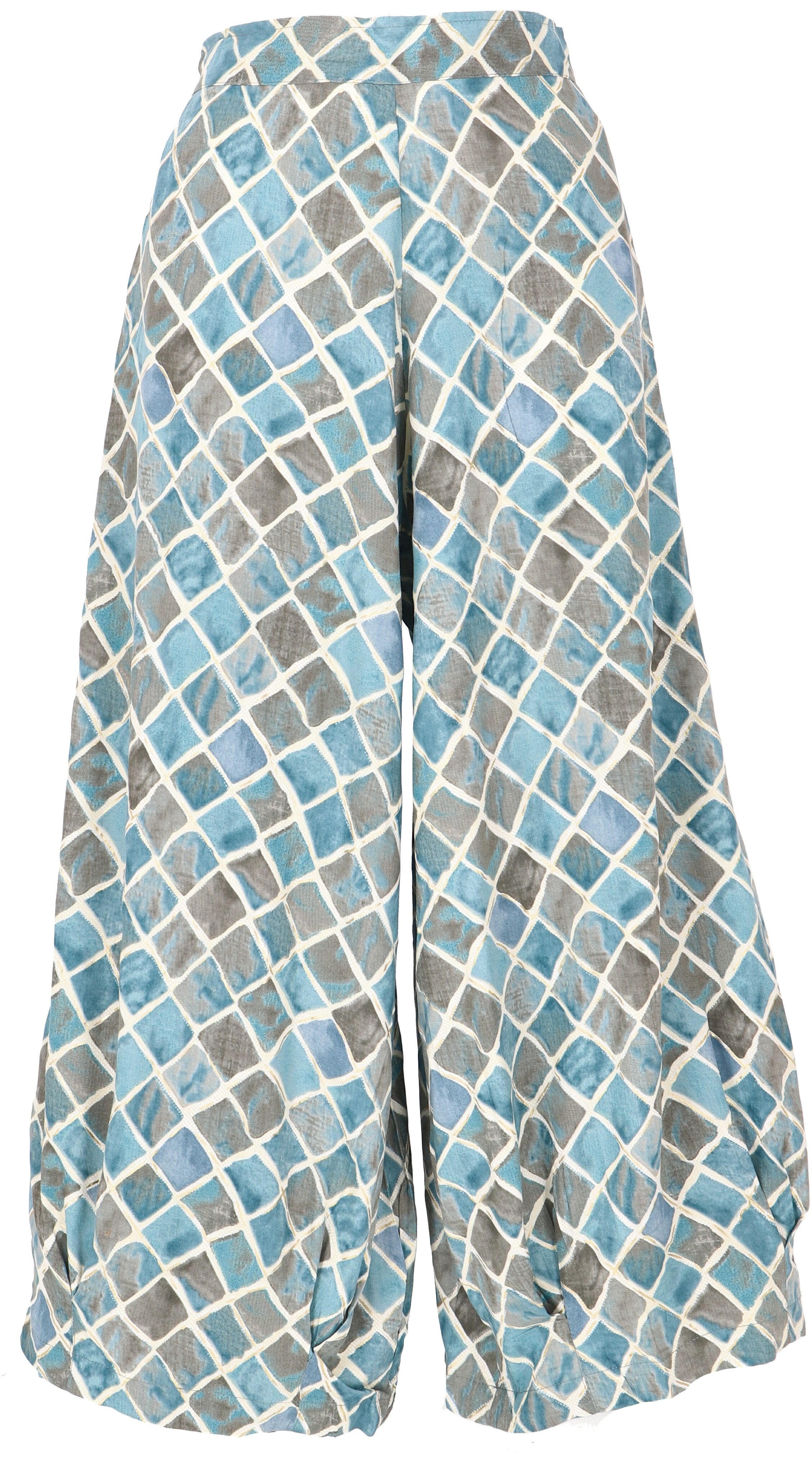 Guru-Shop Relaxhose Knöchellange Palazzohose, weite Boho.. günstig online kaufen