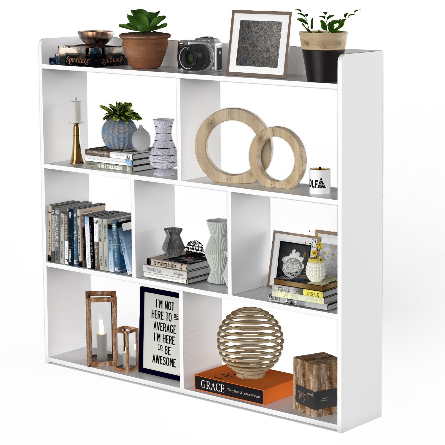 LOVONLIVE Bücherregal Lagerregale aus Holz, multifunktionale günstig online kaufen