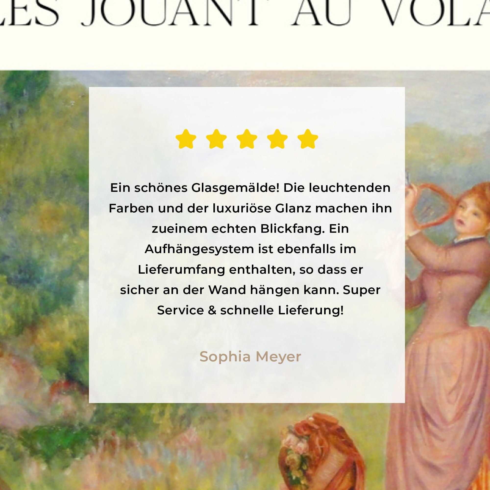 Kunst Acrylglasbilder Meister, (1 MuchoWow - Alte Schlafzimmer St), Acrylglasbild & Renoir Wohnzimmer -